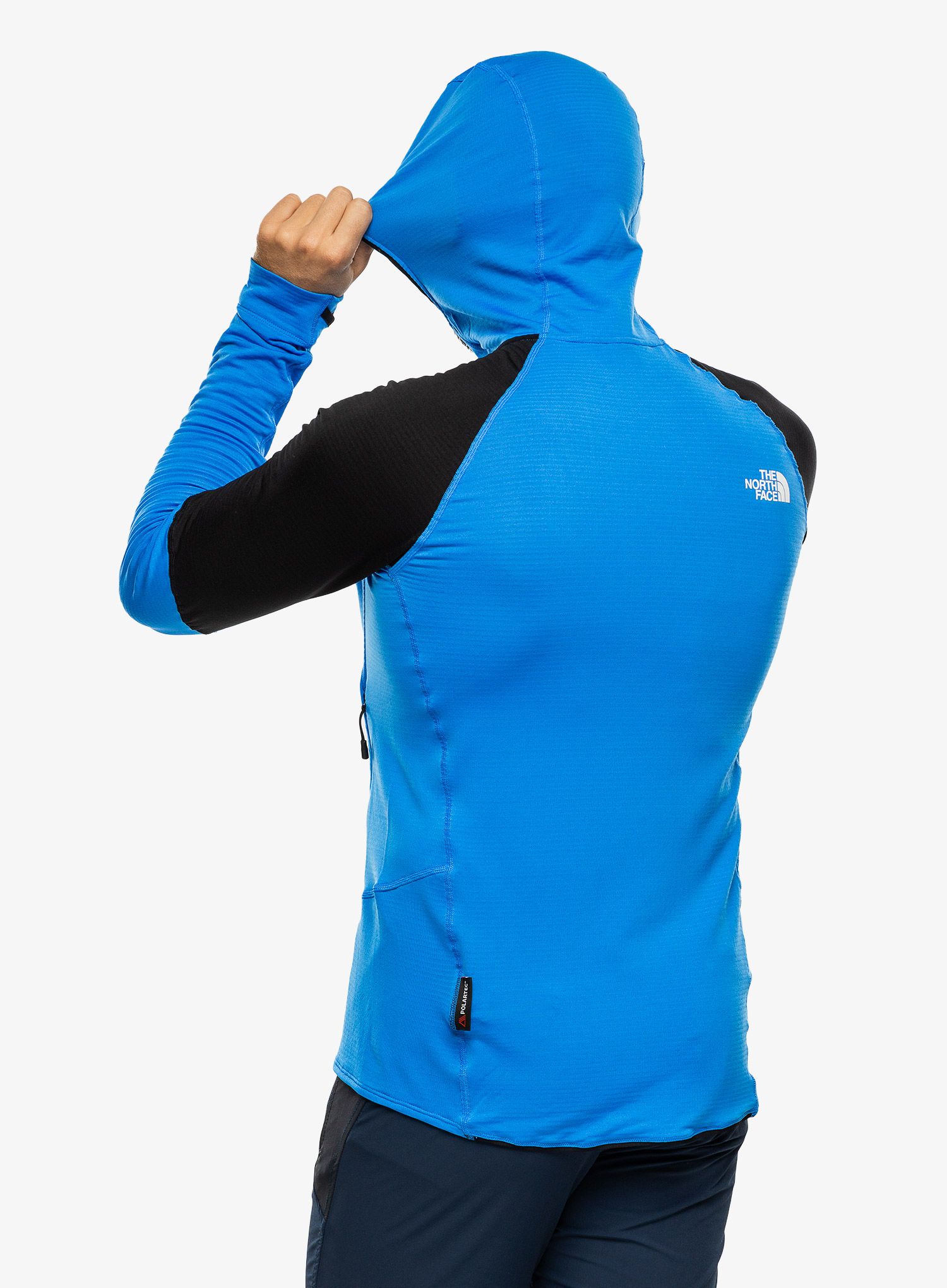 Pánská mikina The North Face Bolt Polartec Hoodie - optic blue/tnf black