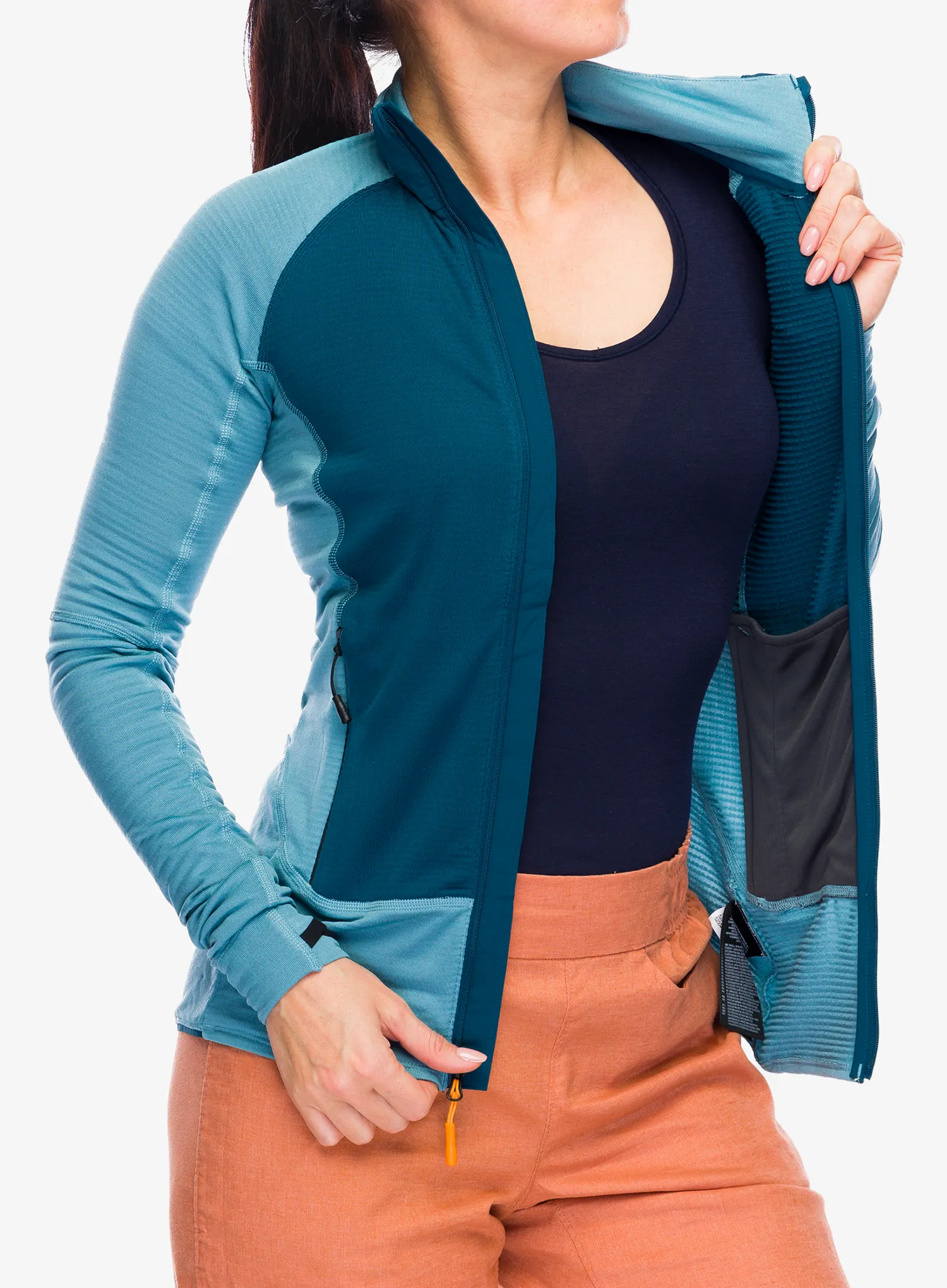 Fleecová mikina dámská The North Face Bolt Polartec Jacket - algae blue/midnight petrol