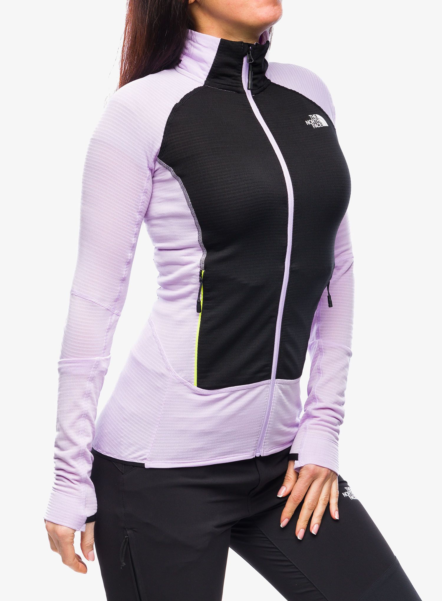 Dámská mikina The North Face Bolt Polartec Jacket - lite lilac/black