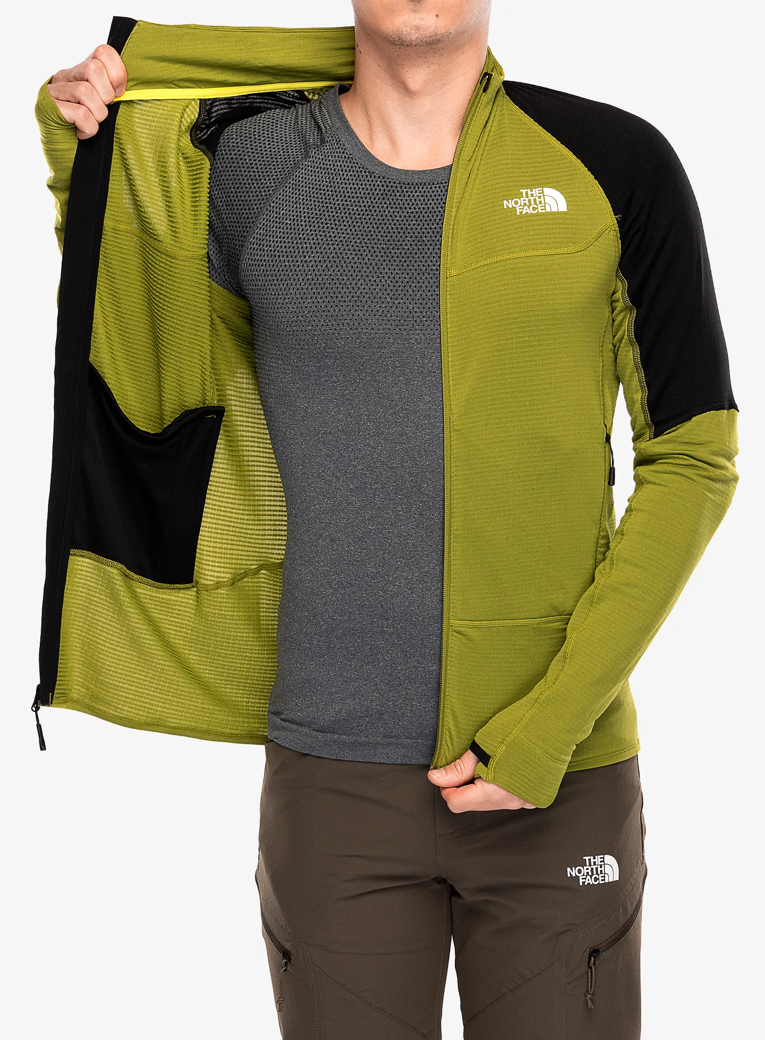 Fleece mikina The North Face Bolt Polartec Jacket - oak green/tnf black