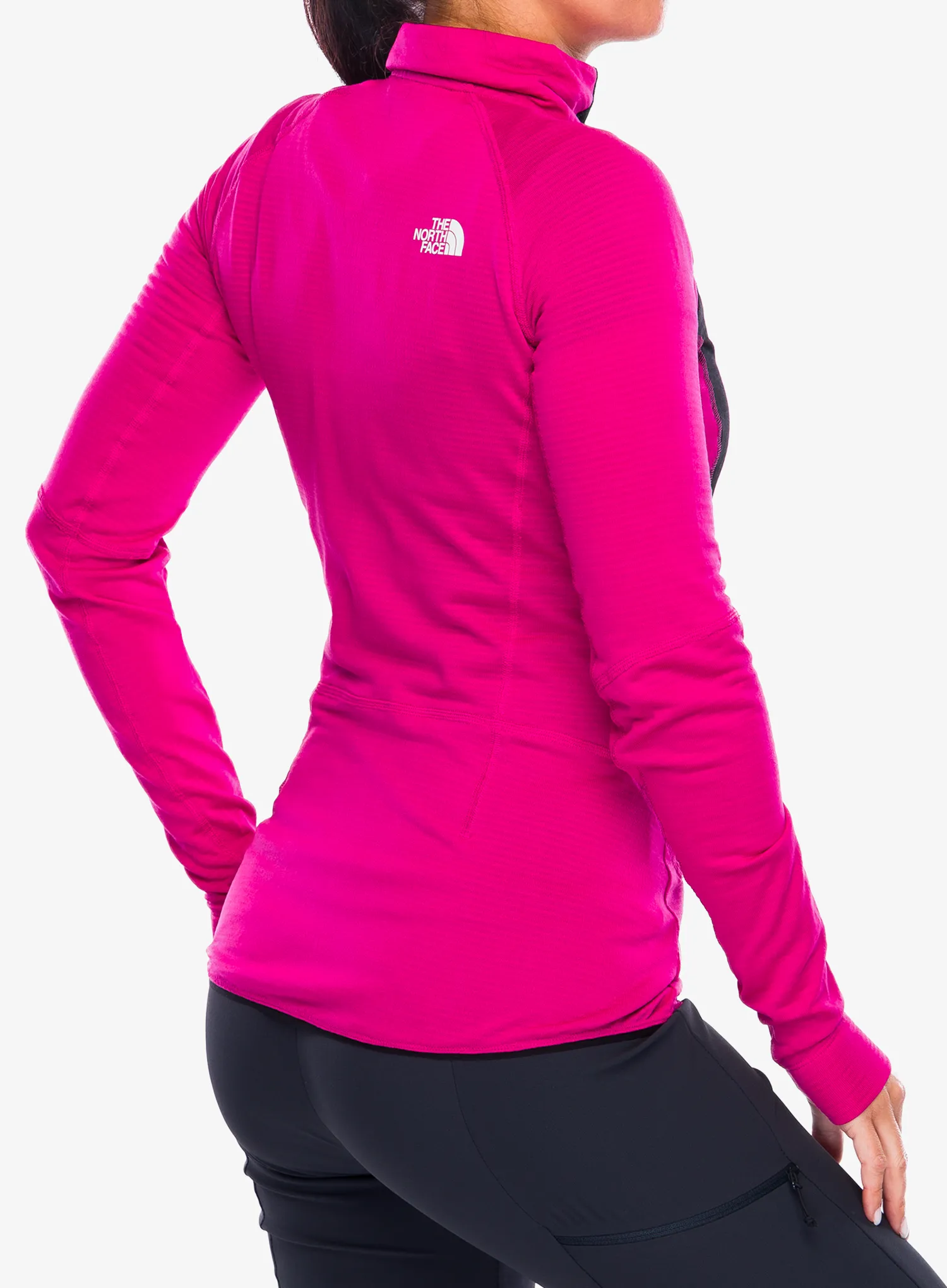 Fleecová mikina dámská The North Face Bolt Polartec Jacket - pink primrose/tnf black