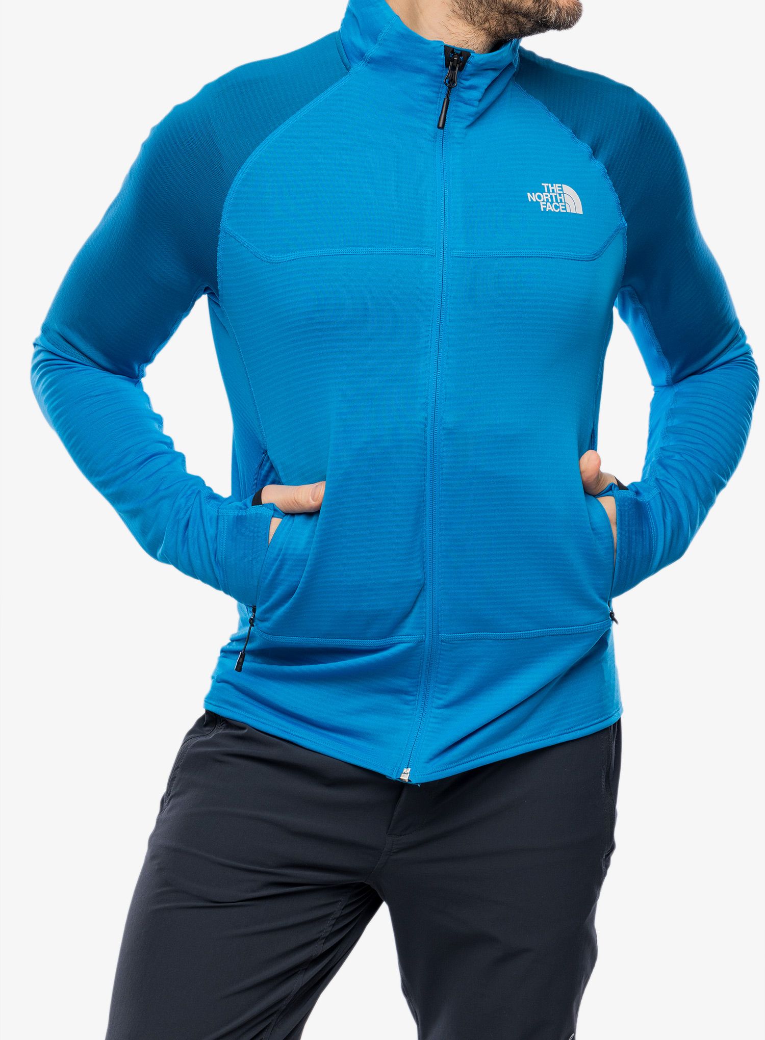 Mikina na lezení The North Face Bolt Polartec Jacket - skyline/adriatic