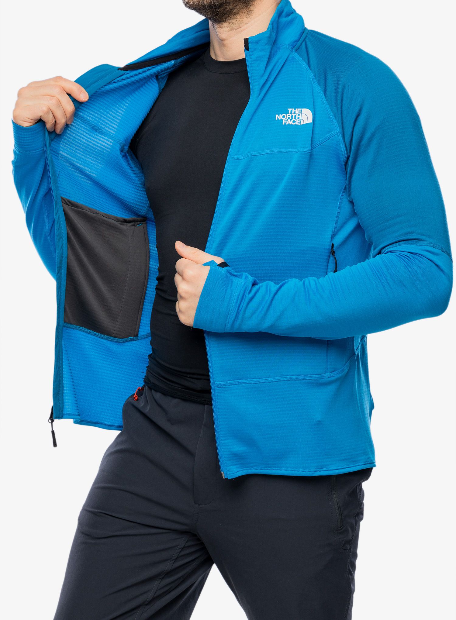 Mikina na lezení The North Face Bolt Polartec Jacket - skyline/adriatic