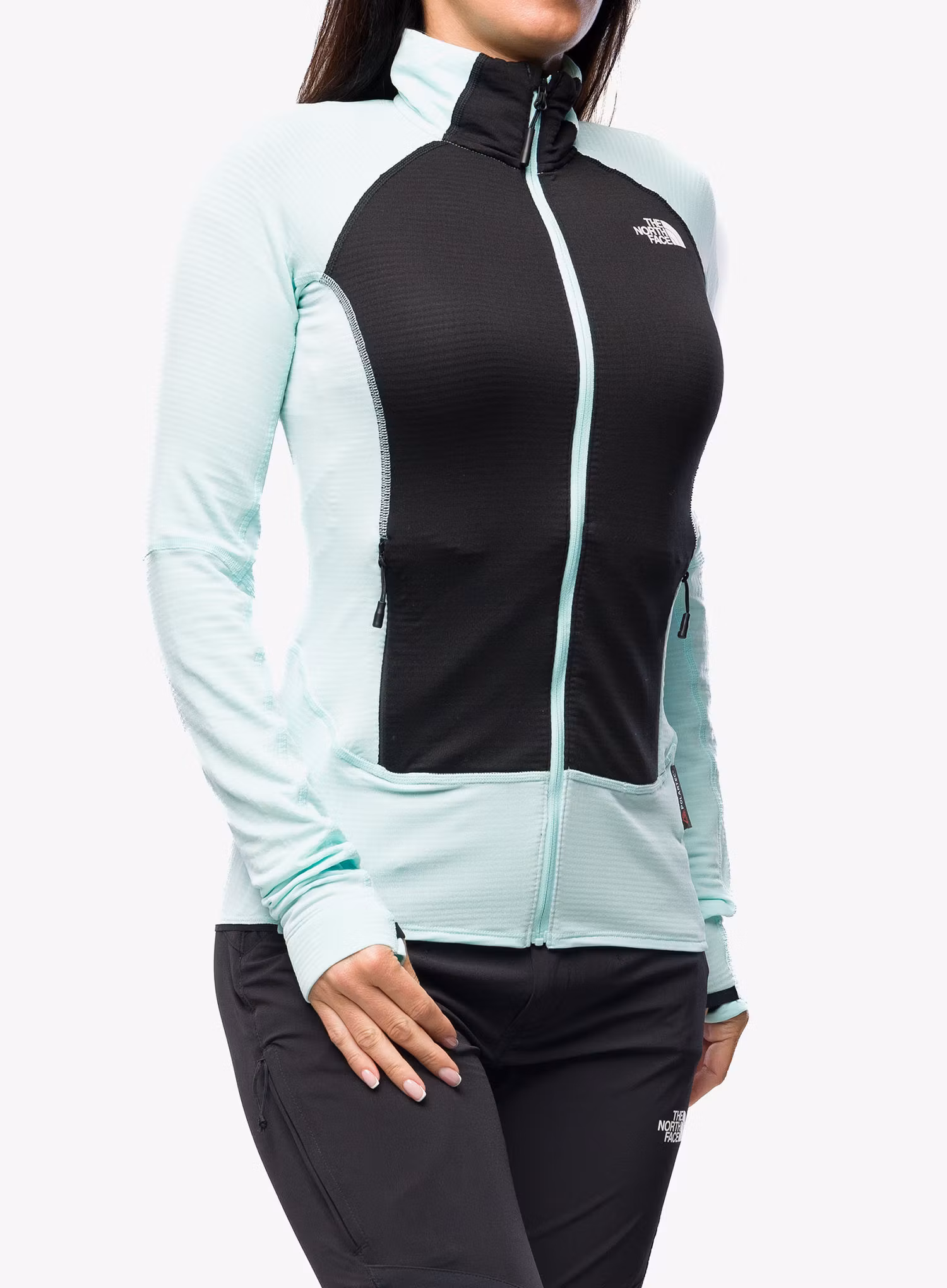Dámská mikina na zip The North Face Bolt Polartec Jacket - teal/black