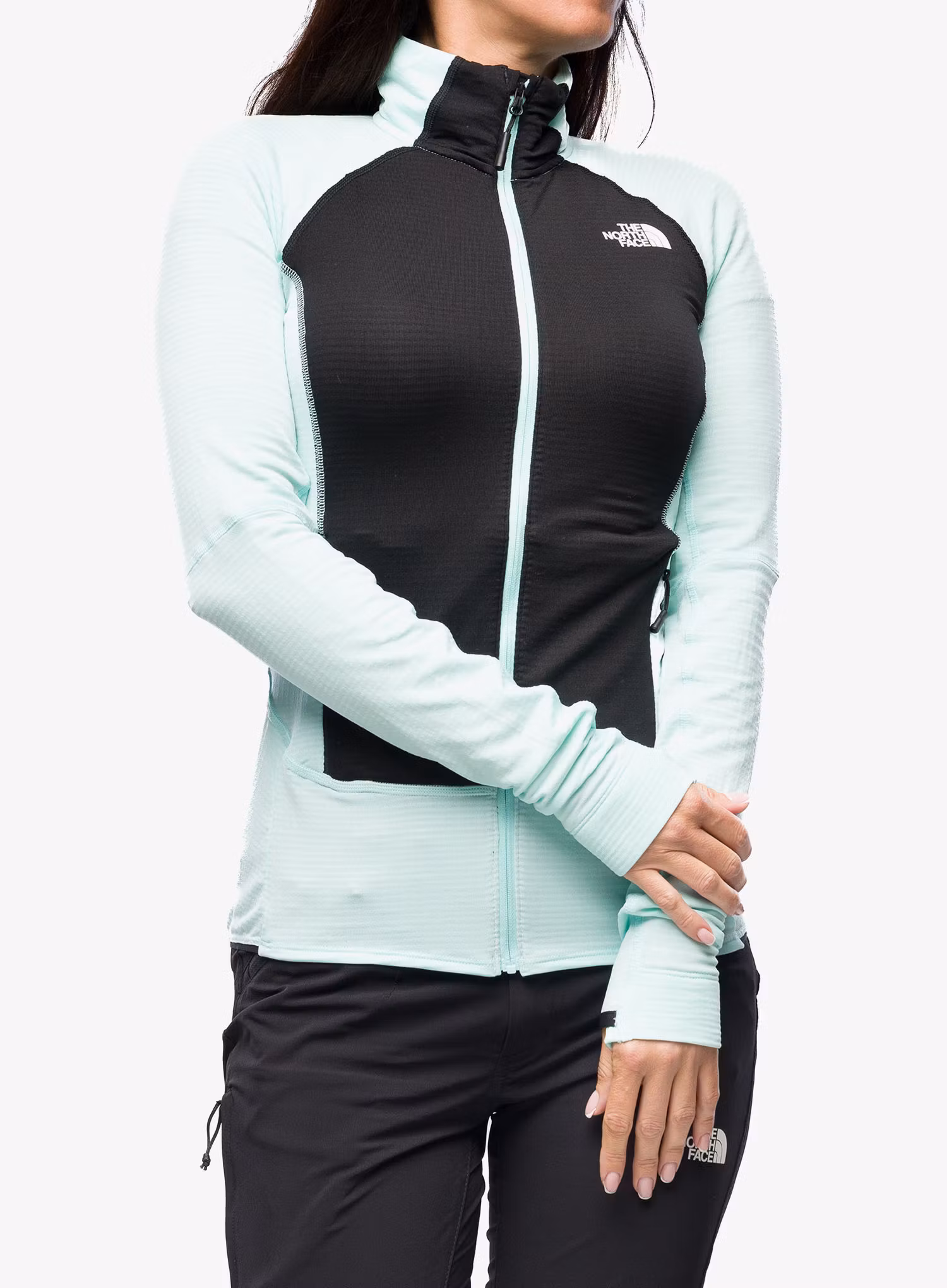 Dámská mikina na zip The North Face Bolt Polartec Jacket - teal/black