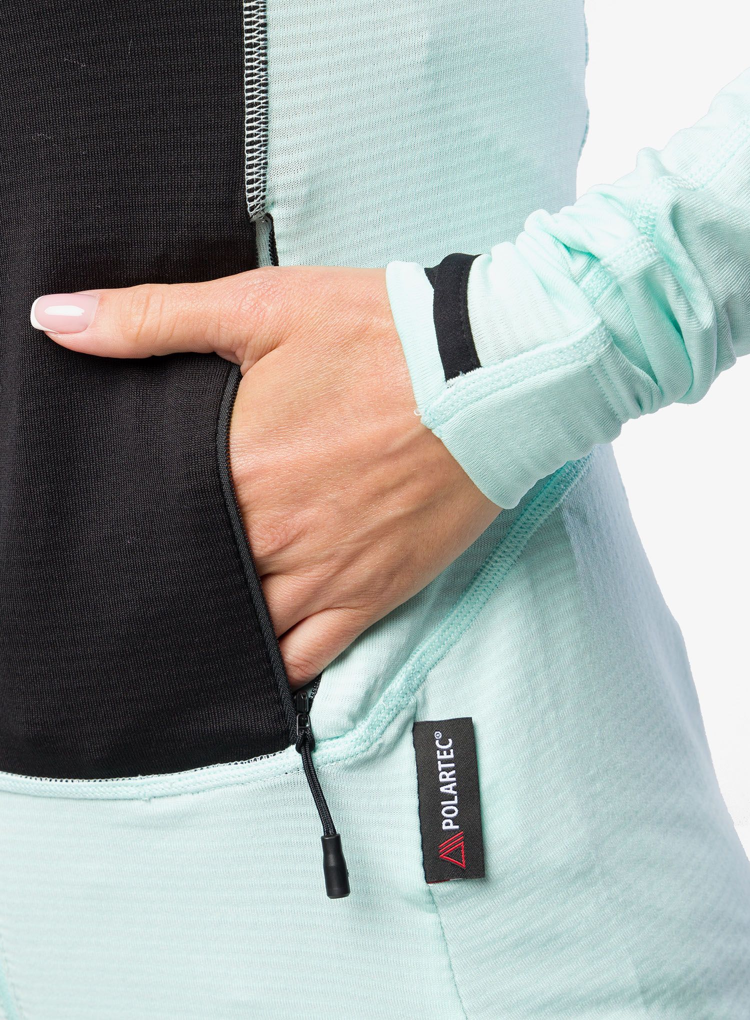 Dámská mikina na zip The North Face Bolt Polartec Jacket - teal/black