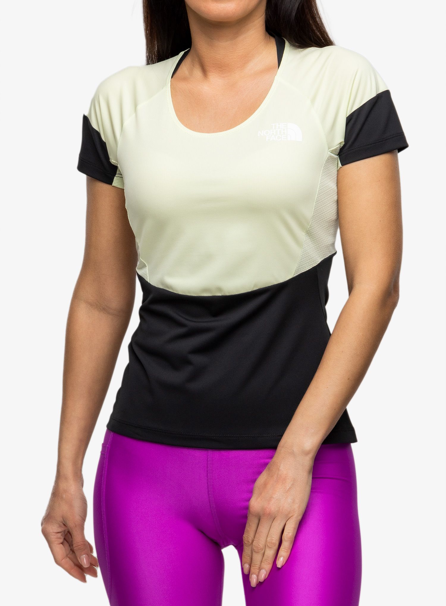 Dámské lezecké triko The North Face Bolt Tech Tee - lime/black