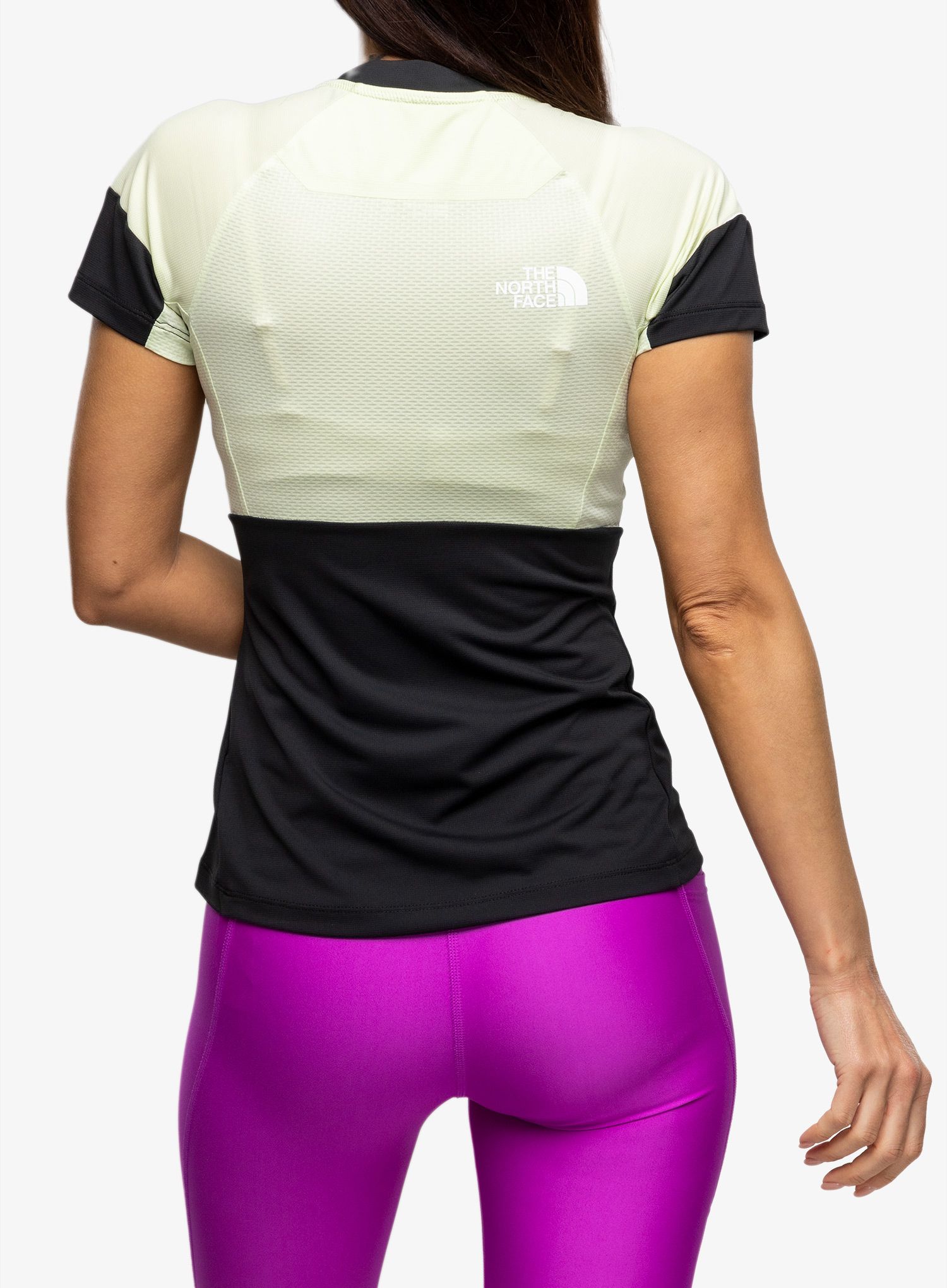 Dámské lezecké triko The North Face Bolt Tech Tee - lime/black