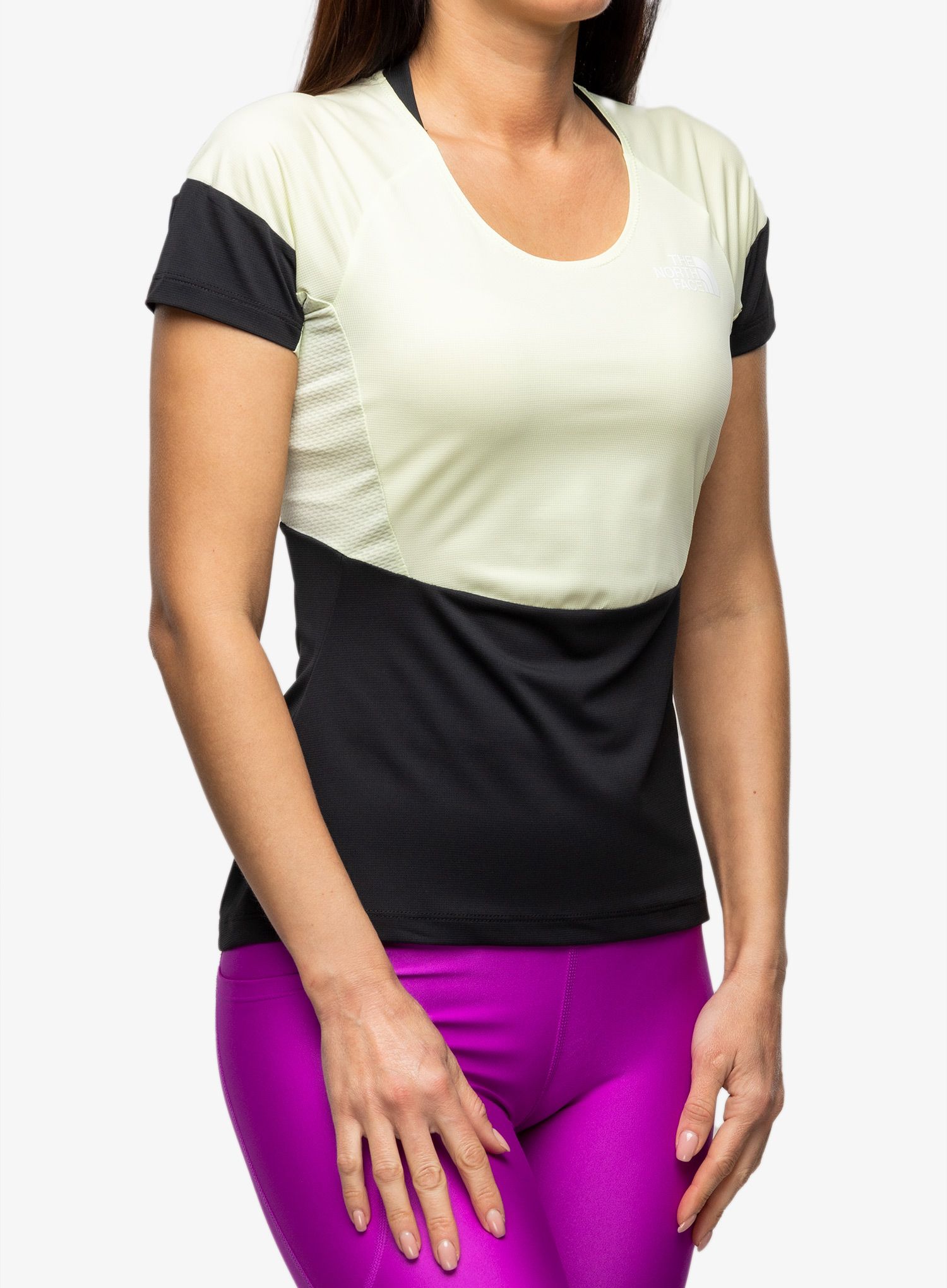 Dámské lezecké triko The North Face Bolt Tech Tee - lime/black