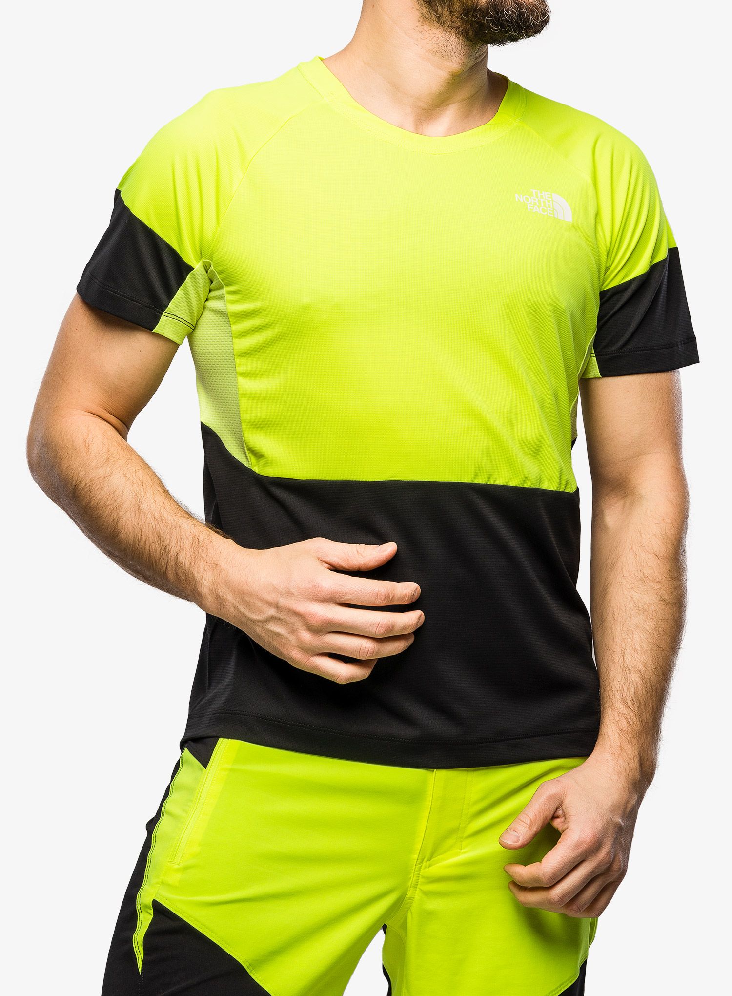 Lezecké triko The North Face Bolt Tech Tee - yellow/black