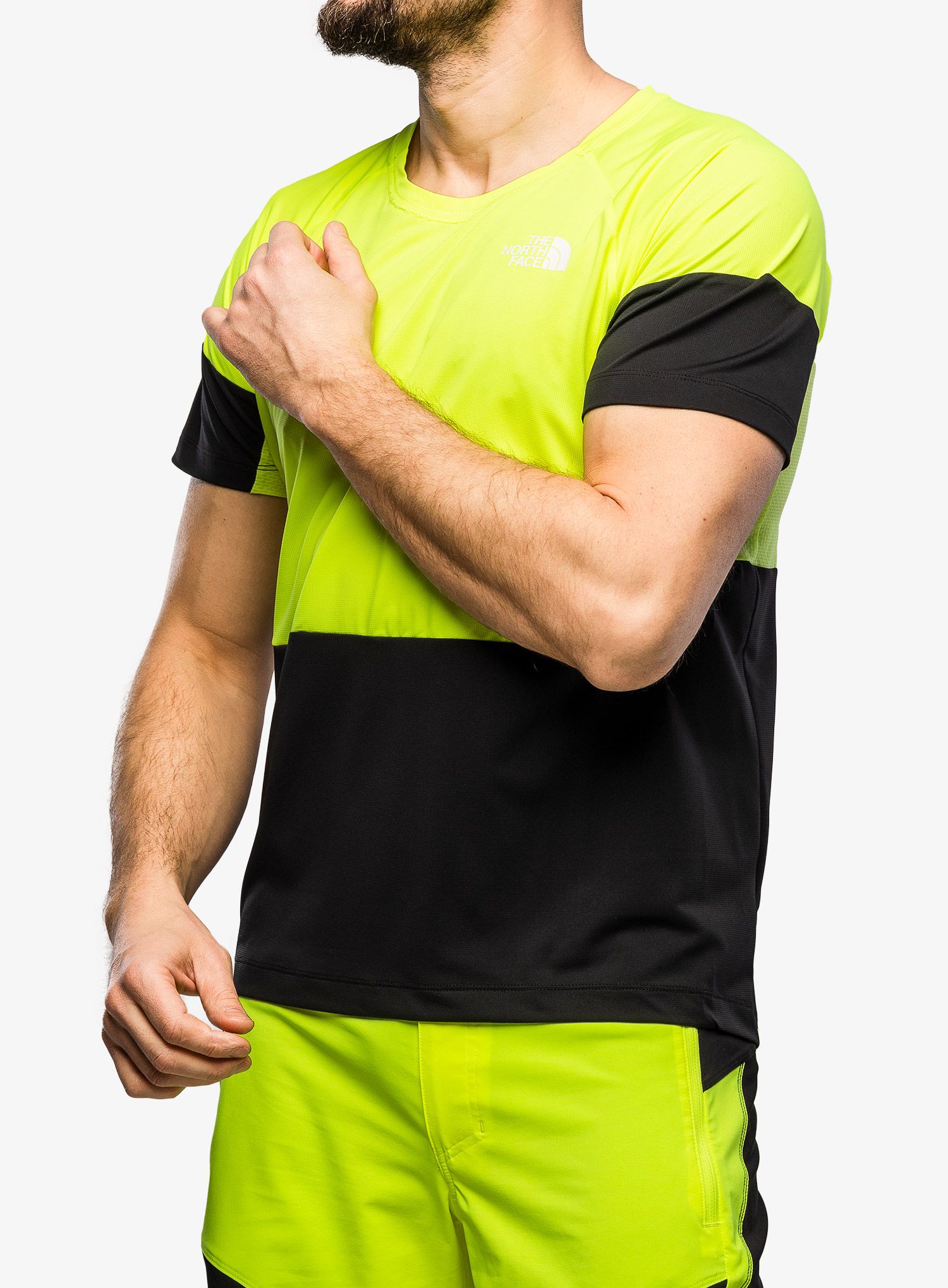 Lezecké triko The North Face Bolt Tech Tee - yellow/black