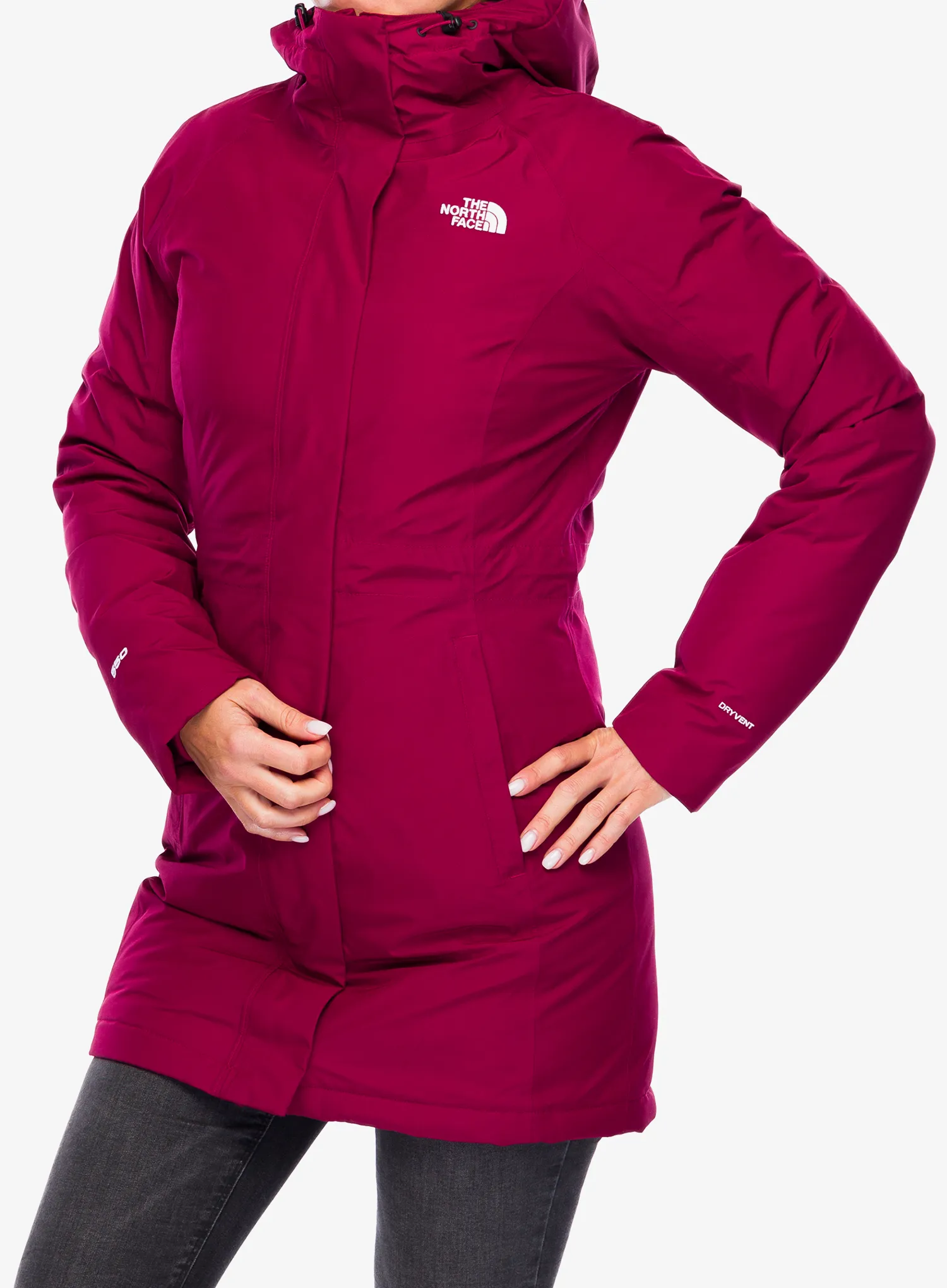 Dámský kabát The North Face Brooklyn Parka - beetroot