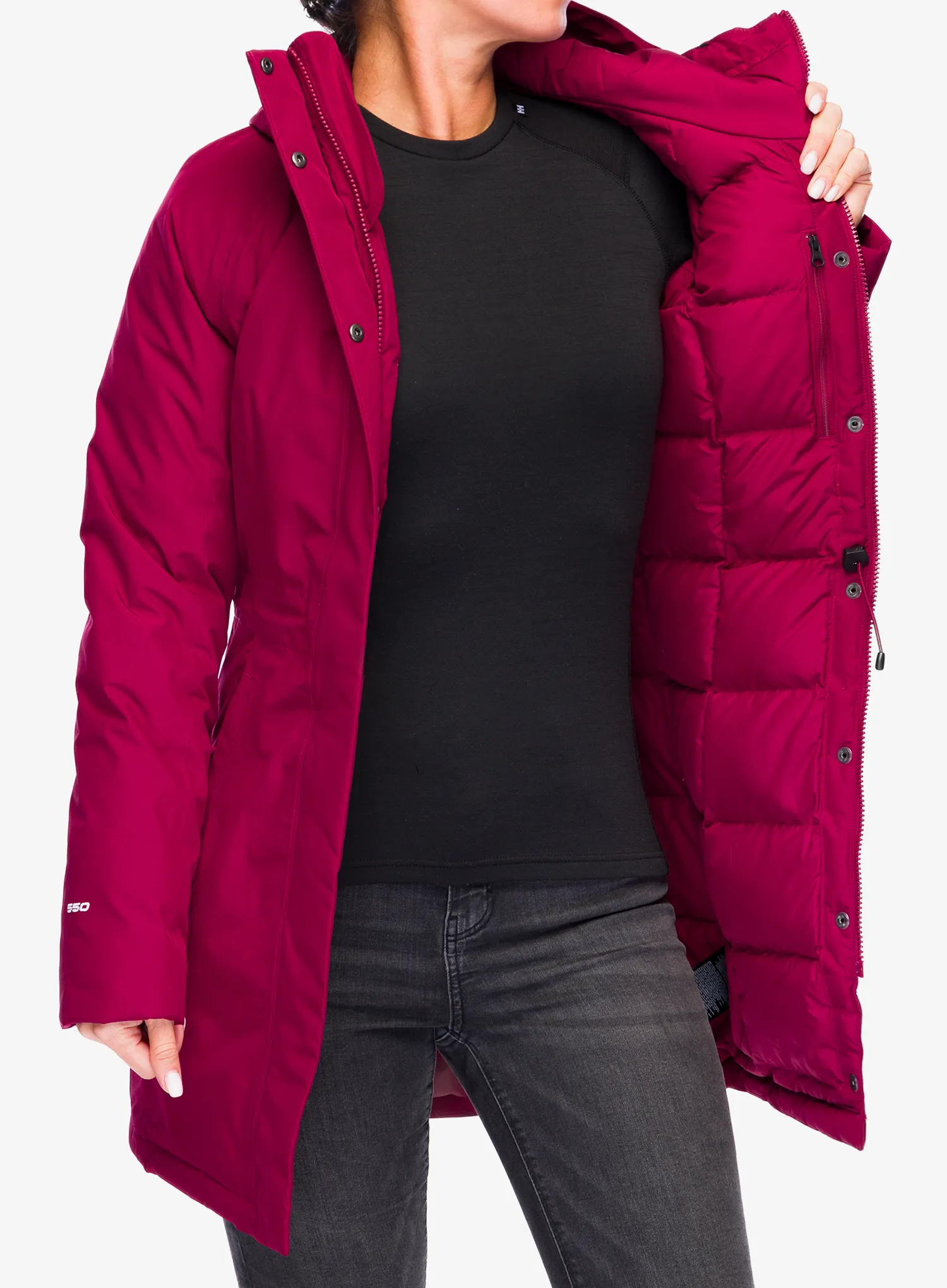 Dámský kabát The North Face Brooklyn Parka - beetroot