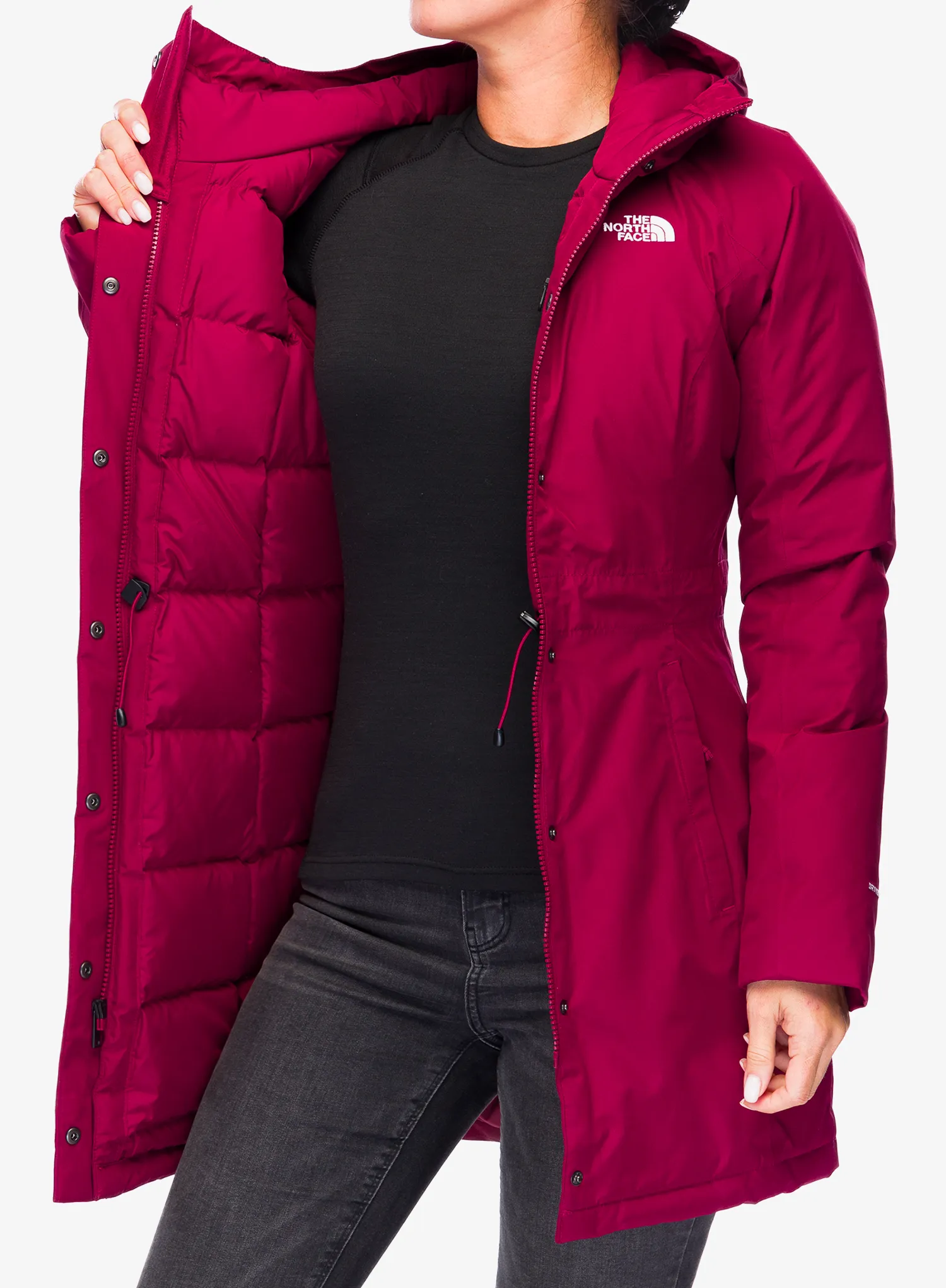 Dámský kabát The North Face Brooklyn Parka - beetroot