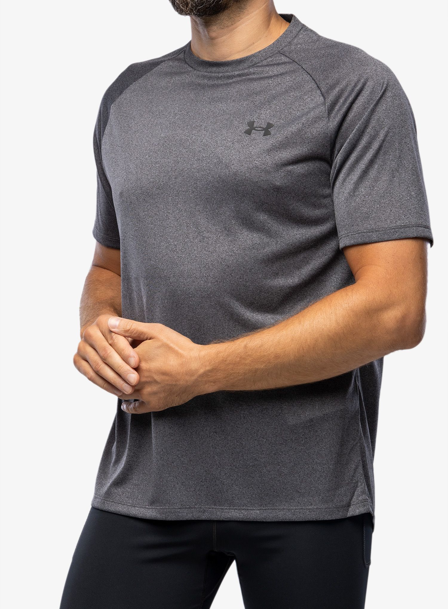 Sportovní tričko Under Armour Tech 2.0 Short Sleeve - carbon heather/black