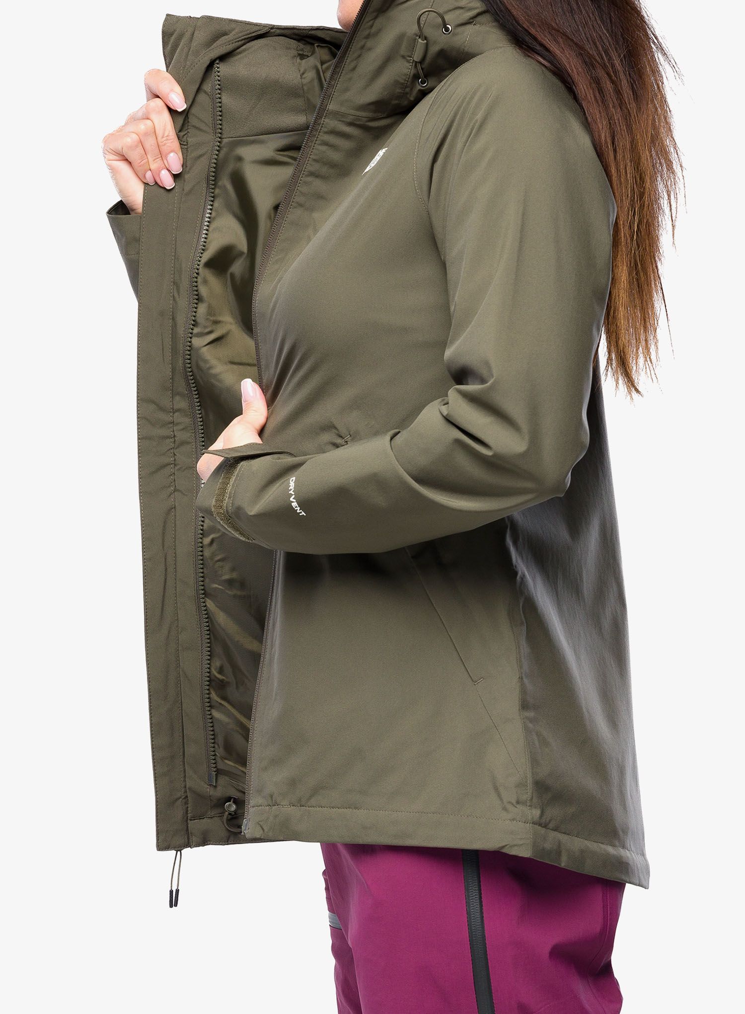 Bunda 3v1 dámská The North Face Carto Triclimate Jacket - taupe green