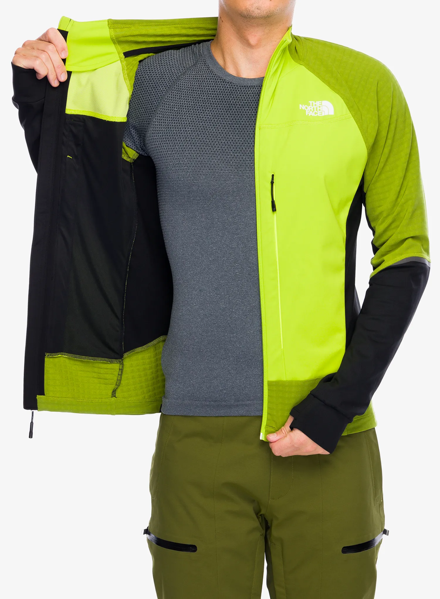 Softshellová bunda The North Face Cordata Softshell FZ - meadow grass/oak green