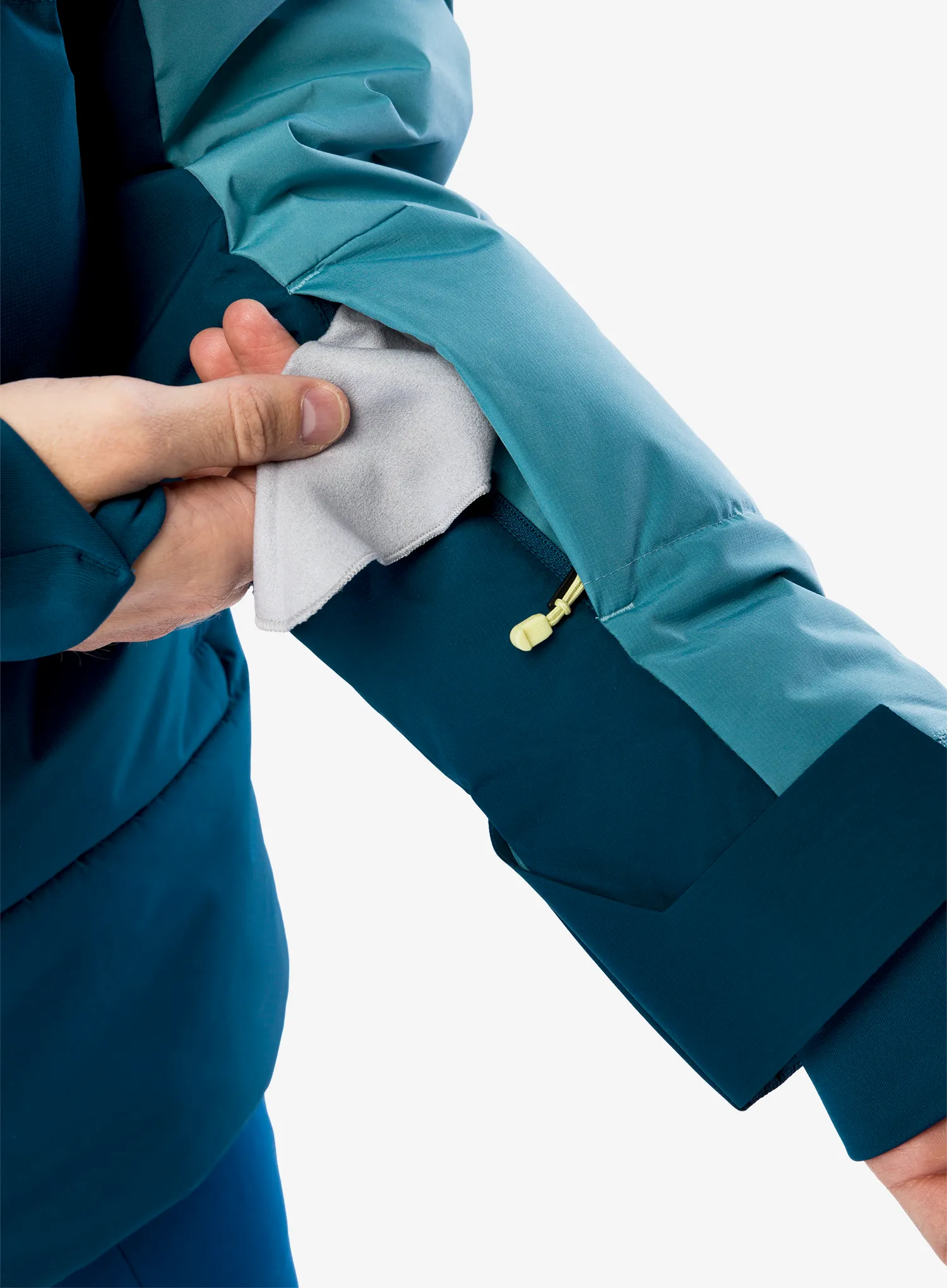 Lyžařská bunda The North Face Corefire Down Windstopper Jacket - midnight petrol/algae blue