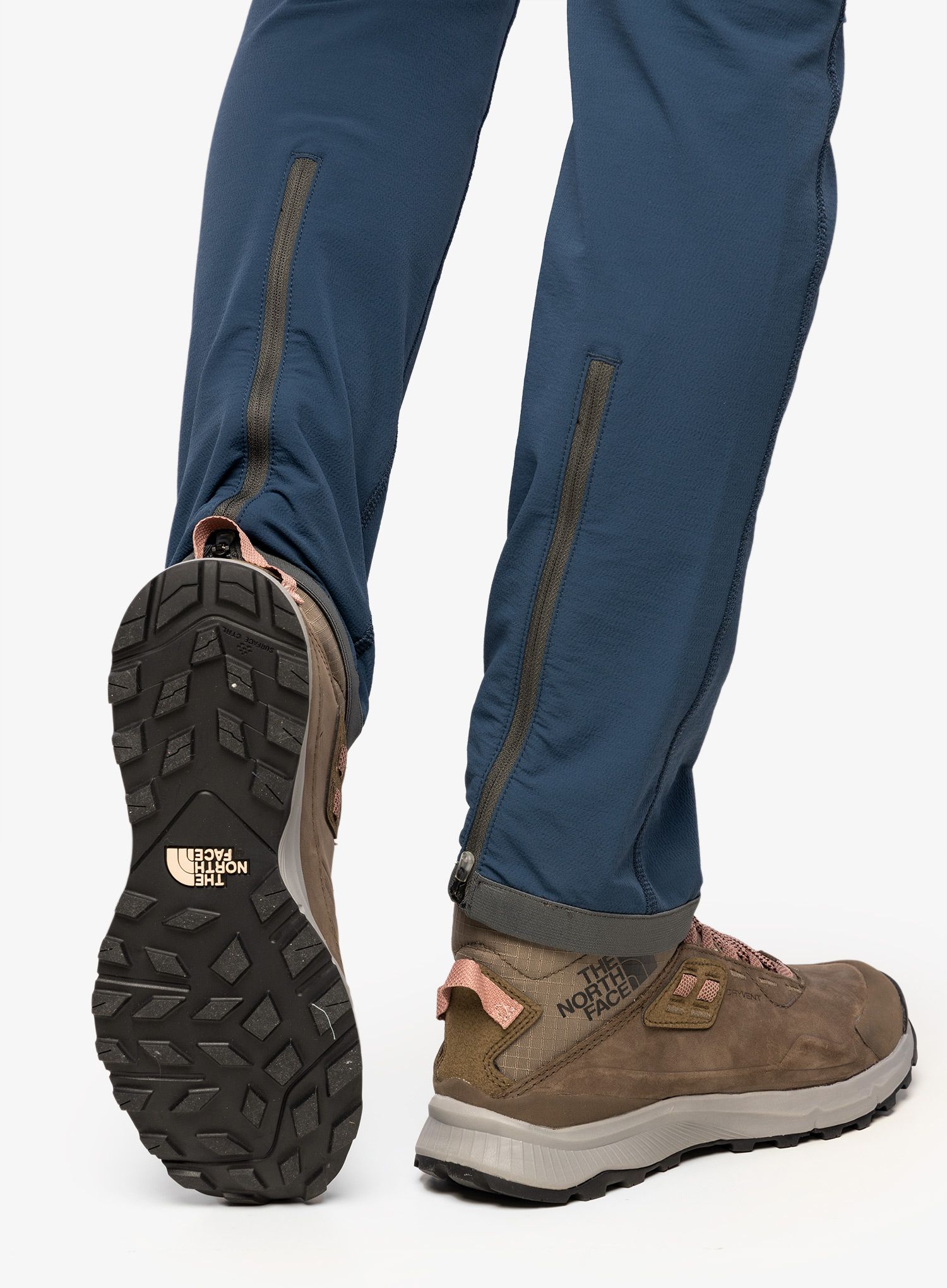 Dámské boty The North Face Cragstone Leather Mid WP - brown/grey