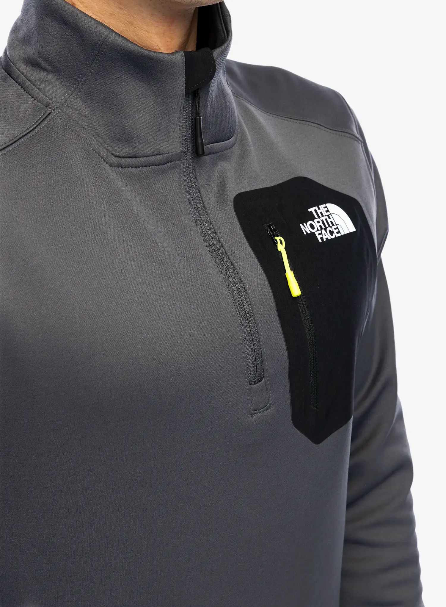 Mikina bez kapuce The North Face Crest 1/4 Zip - anthracite grey/tnf black