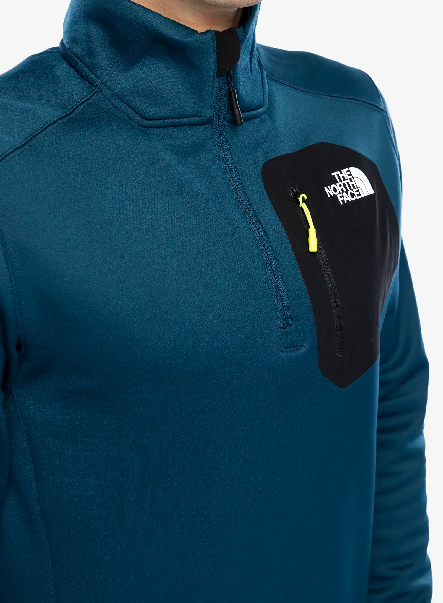 Mikina bez kapuce The North Face Crest 1/4 Zip - midnight petrol/tnf black
