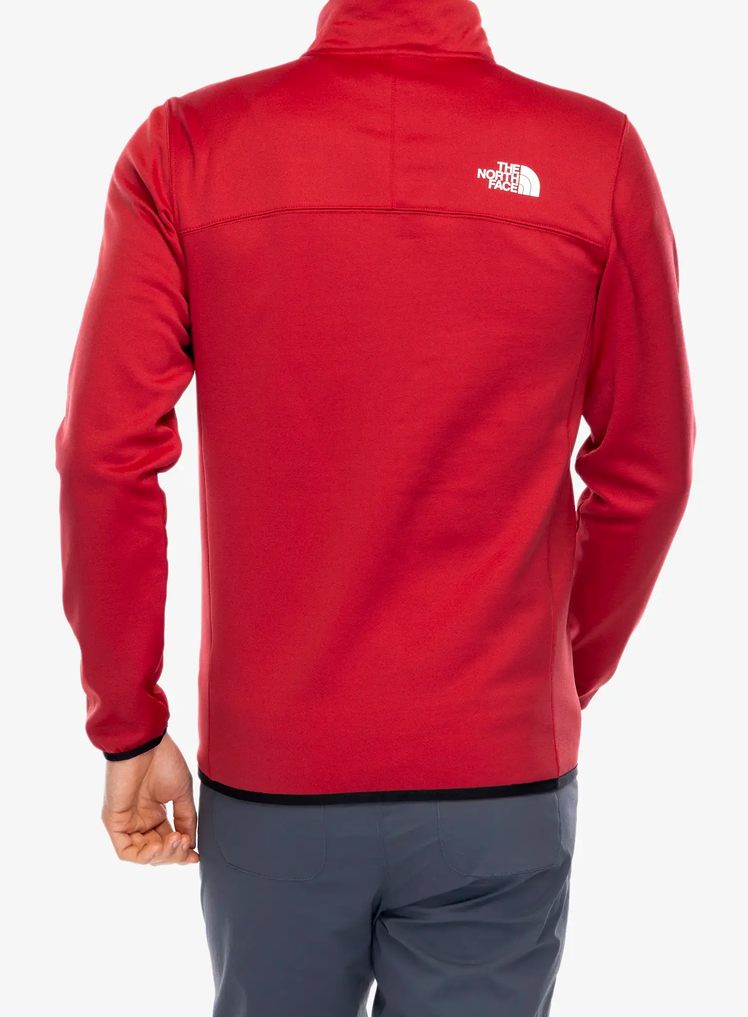 Fleecová bunda The North Face Crest FZ - garnet red/tnf black