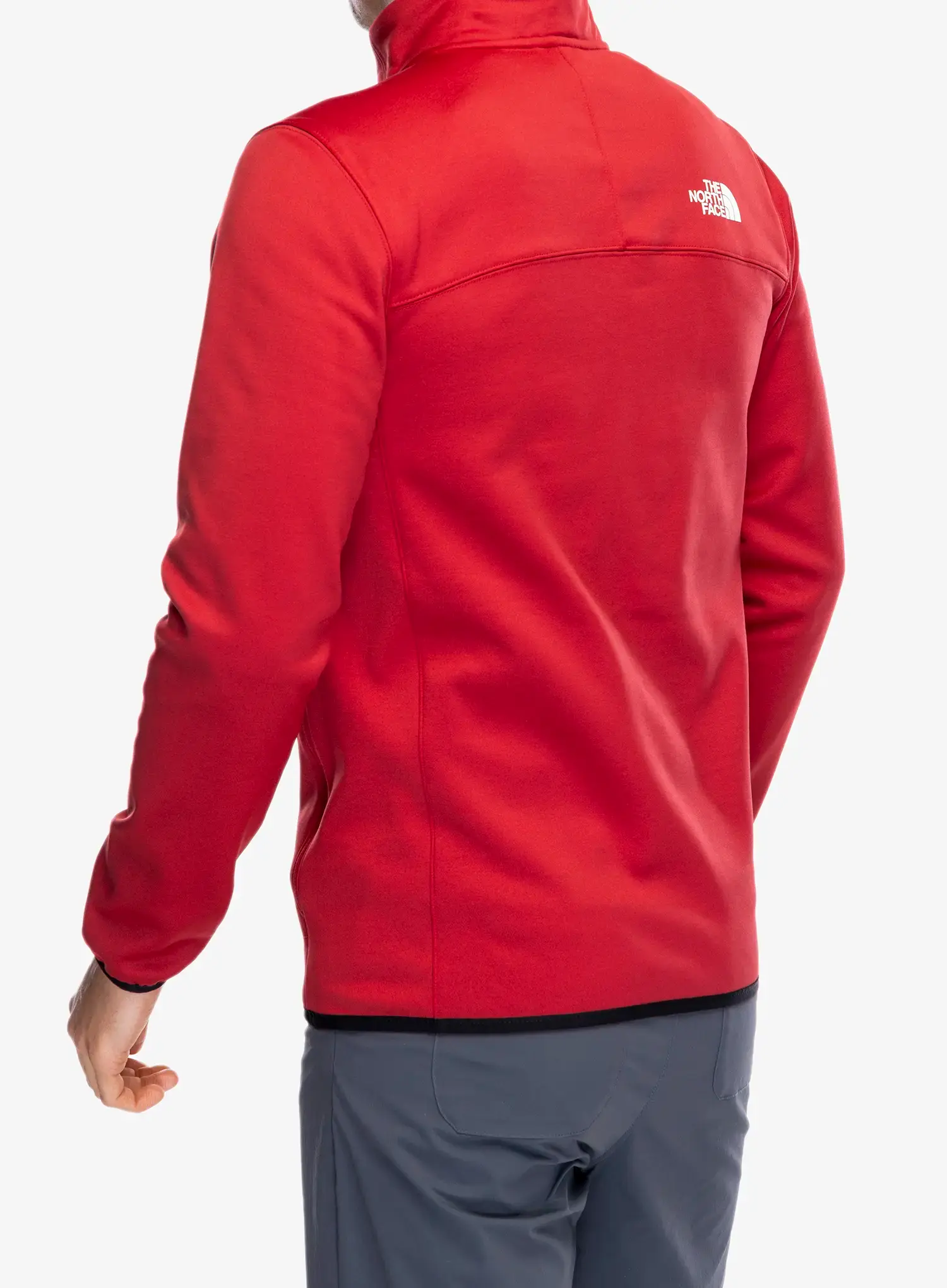 Fleecová bunda The North Face Crest FZ - garnet red/tnf black