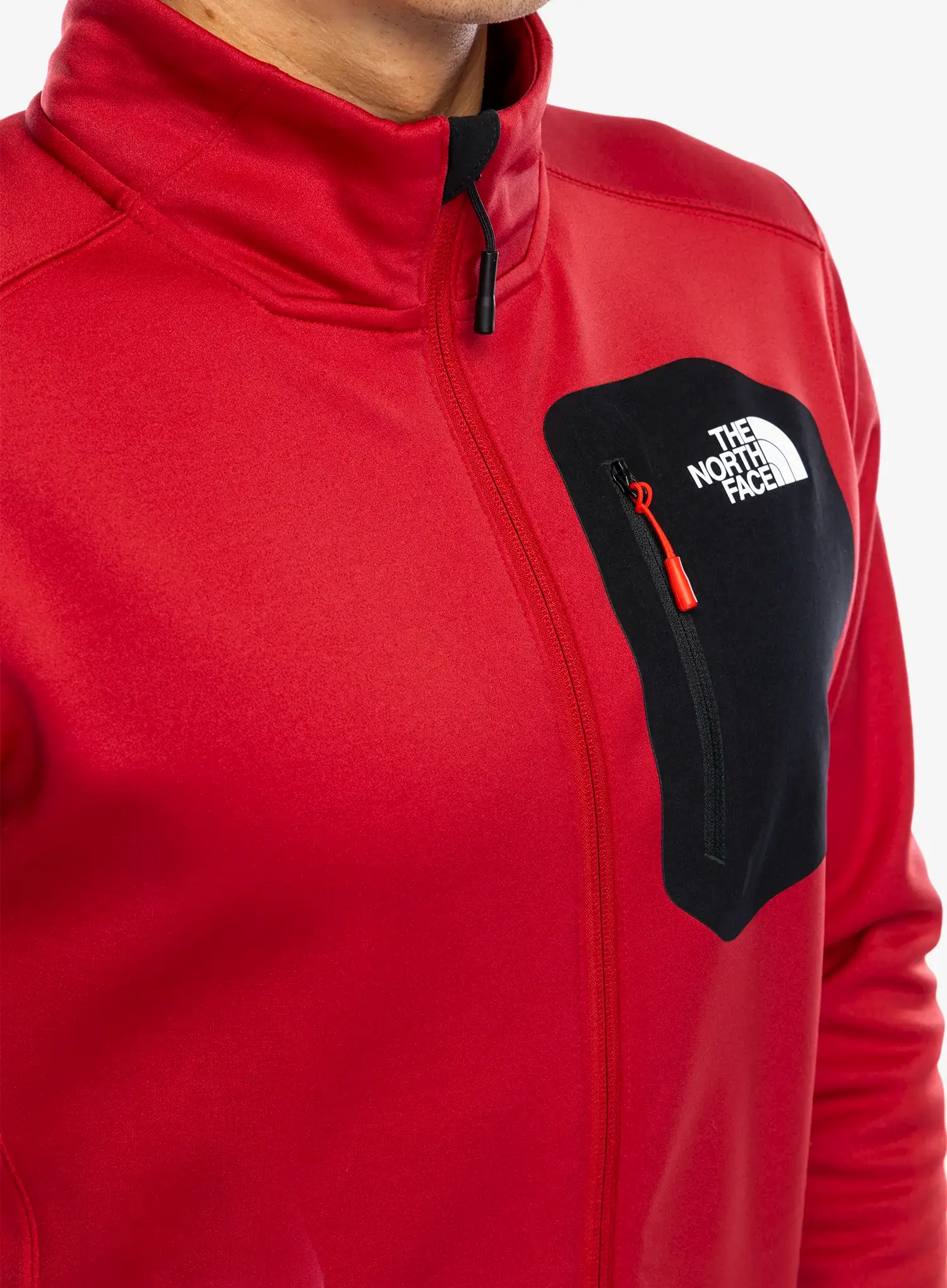 Fleecová bunda The North Face Crest FZ - garnet red/tnf black