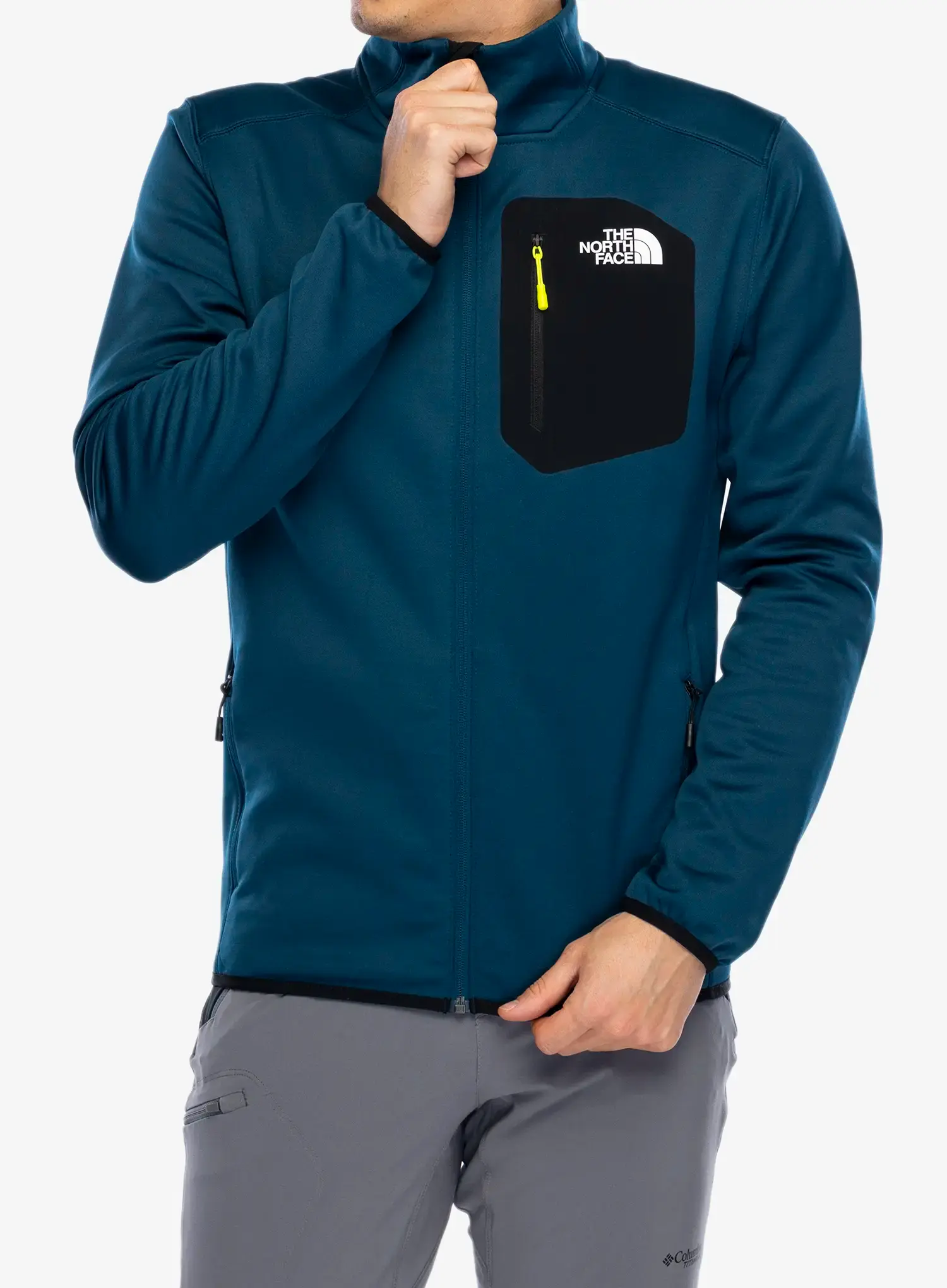 Fleecová bunda The North Face Crest FZ - midnight petrol/tnf black