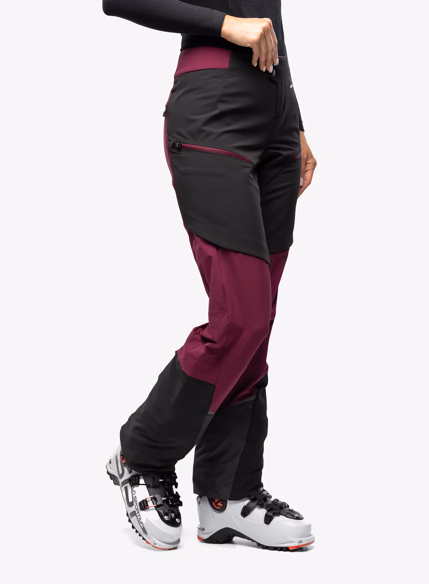 Trekové kalhoty dámské The North Face Dawn Turn Hybrid Pant - boysenberry/black