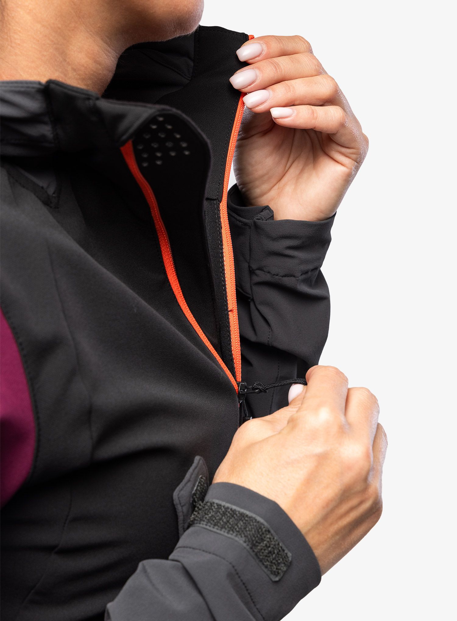 Softshellová bunda dámská The North Face Dawn Turn Hybrid Softshell Jacket - berry/grey