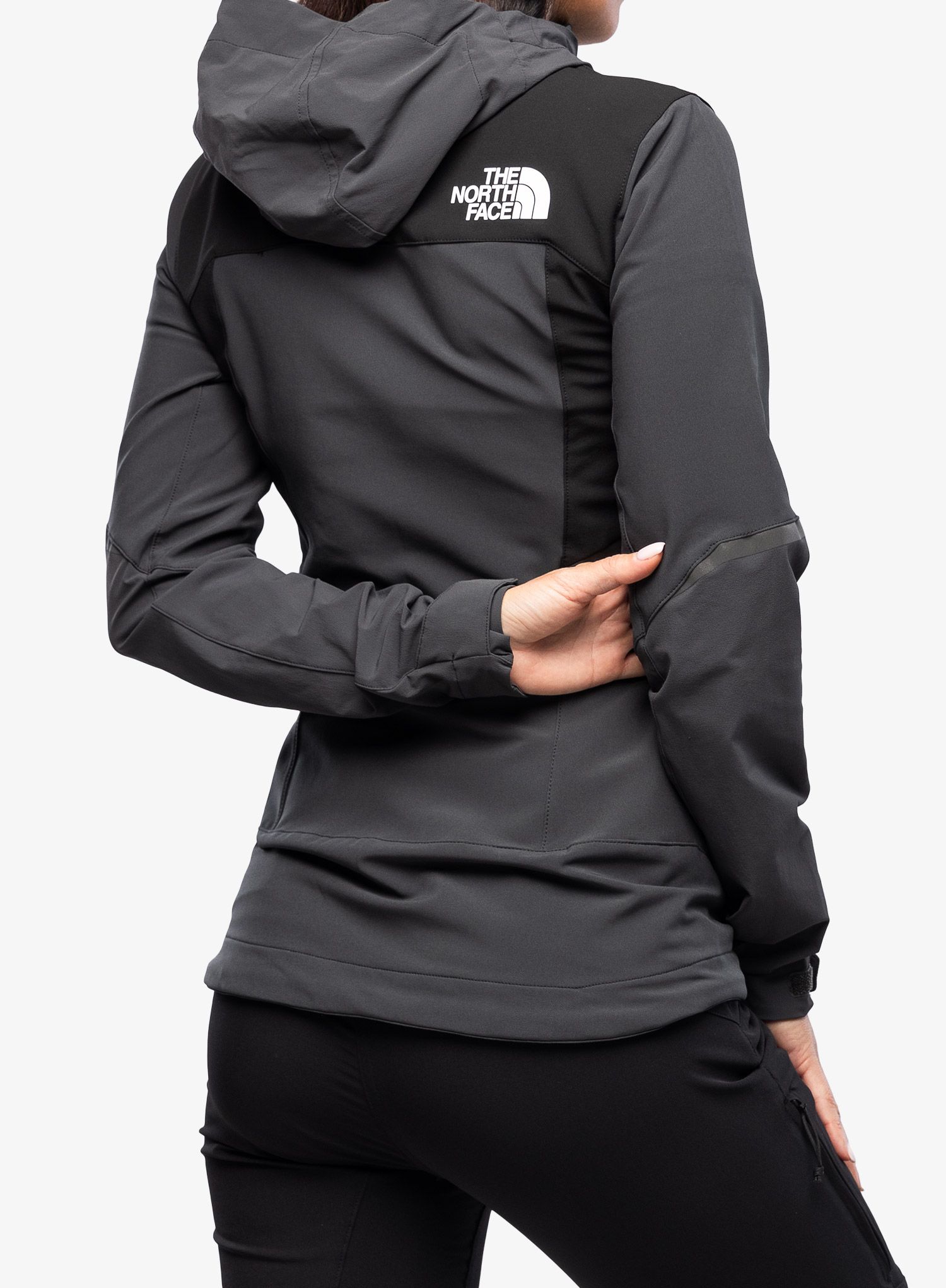 Softshellová bunda dámská The North Face Dawn Turn Hybrid Softshell Jacket - grey/black