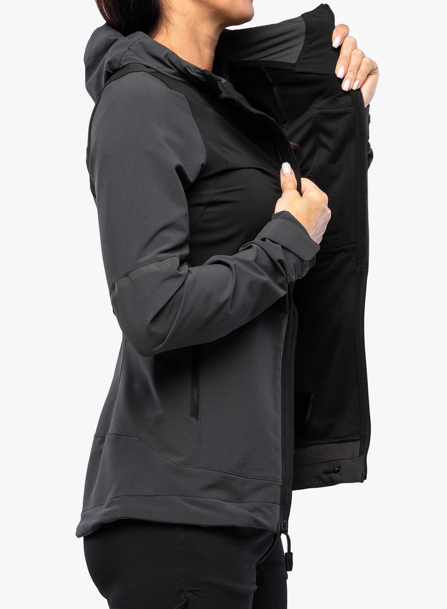 Softshellová bunda dámská The North Face Dawn Turn Hybrid Softshell Jacket - grey/black