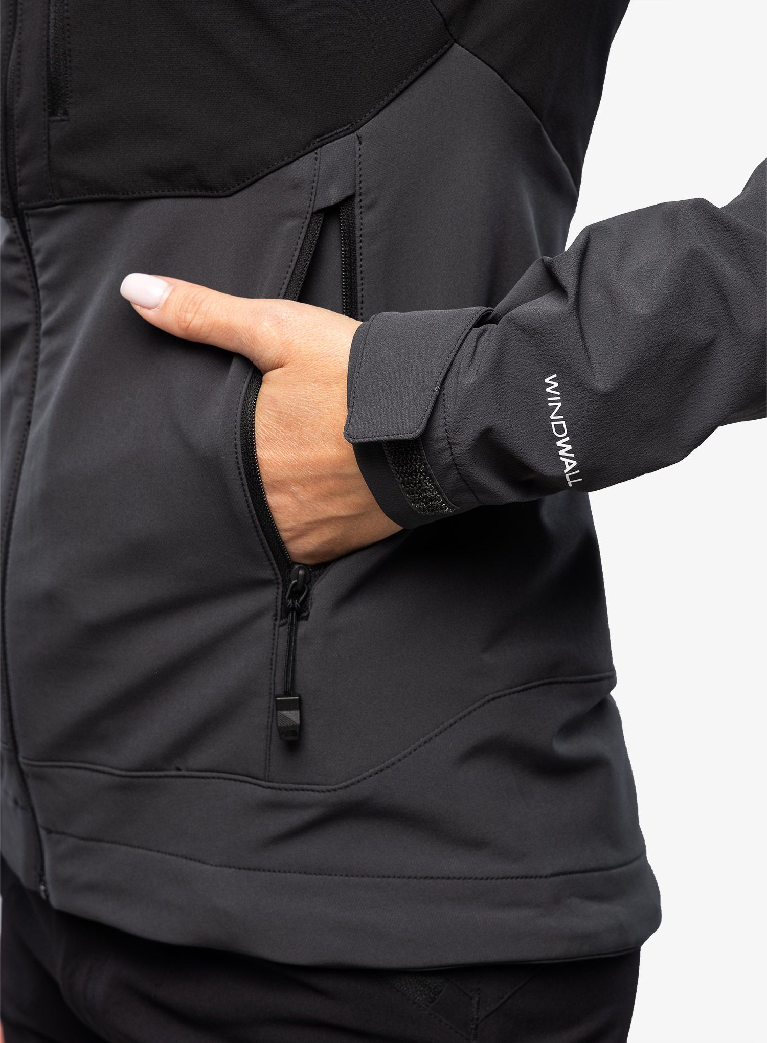 Softshellová bunda dámská The North Face Dawn Turn Hybrid Softshell Jacket - grey/black