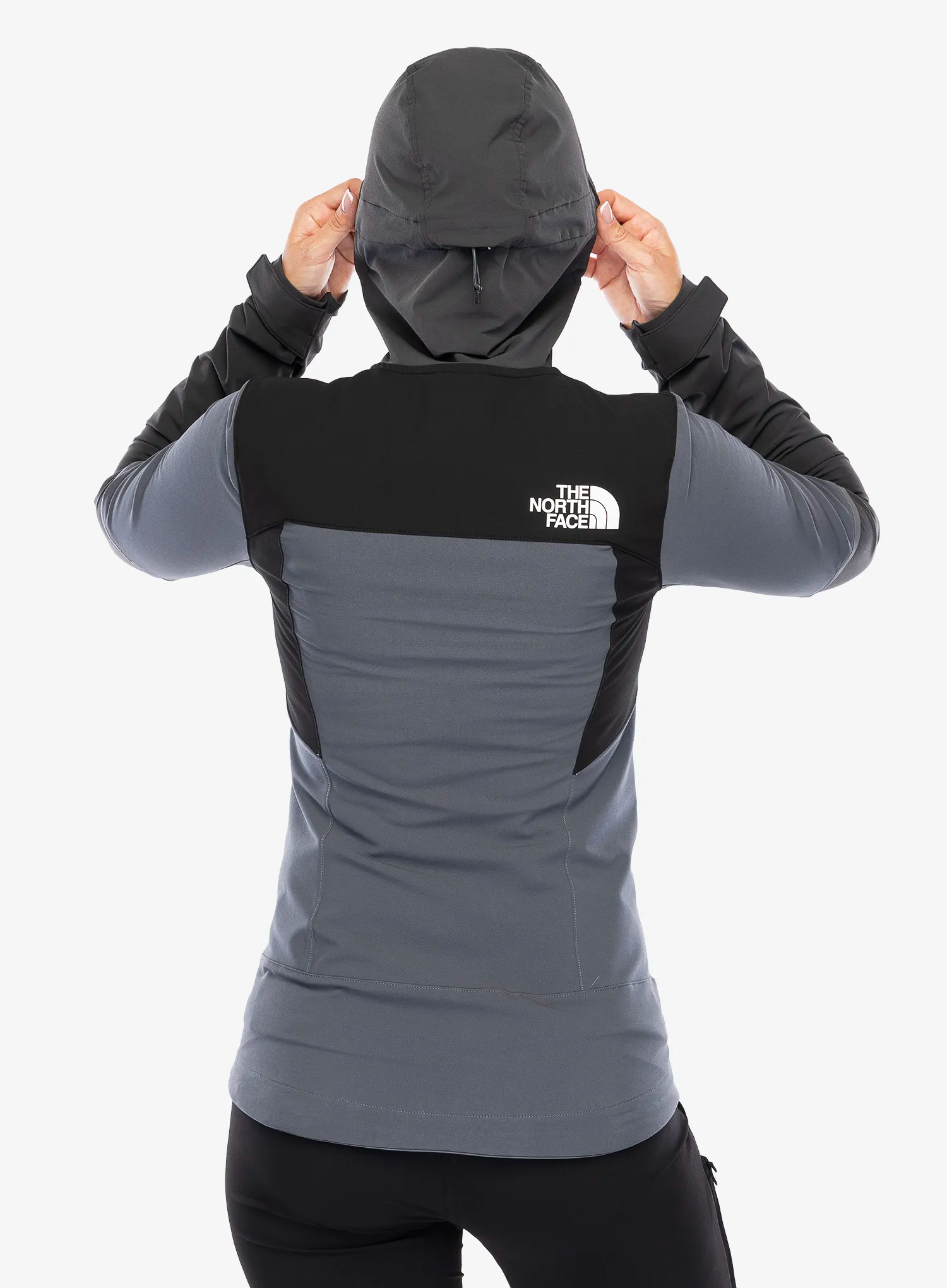 Dámská softshellová bunda The North Face Dawn Turn Hybrid Softshell Jacket - grey/blk