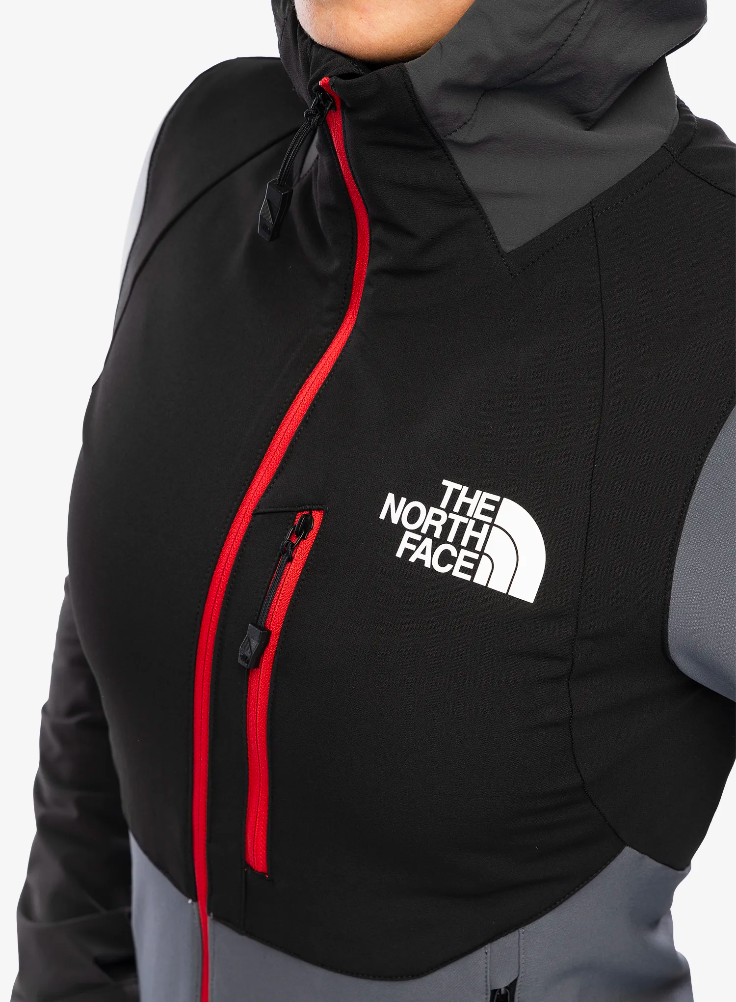 Dámská softshellová bunda The North Face Dawn Turn Hybrid Softshell Jacket - grey/blk