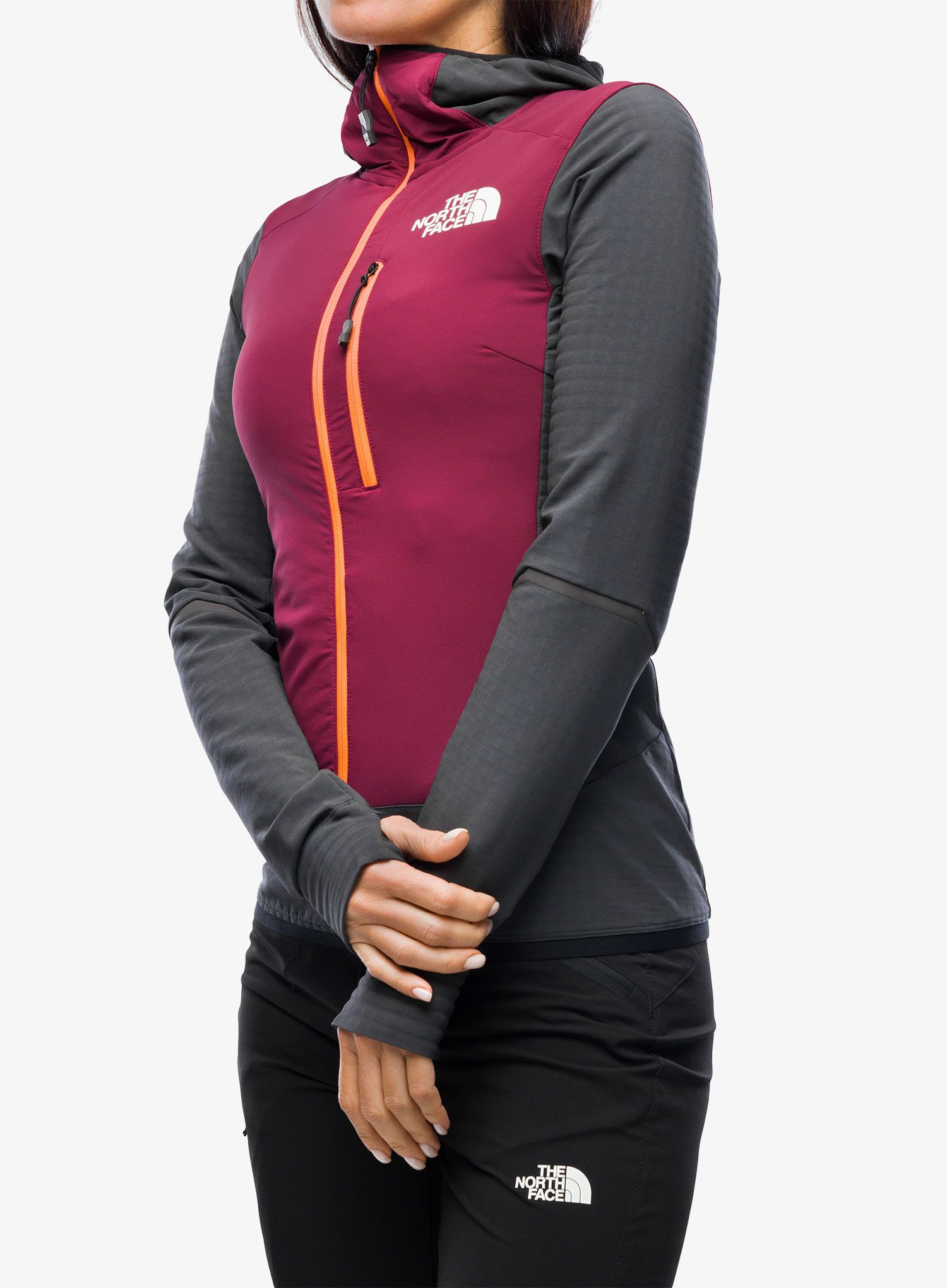 Dámská bunda The North Face Dawn Turn Hybrid Ventrix Midlayer - grey/boysenberry