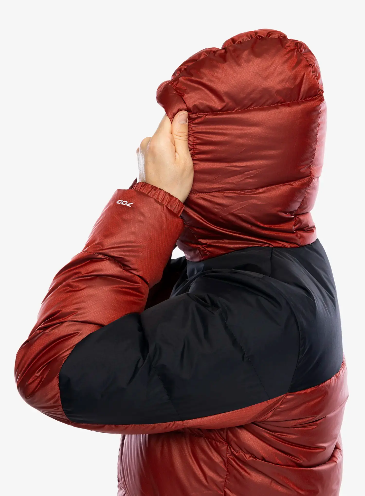 Péřová bunda The North Face Diablo Down 2.0 Hoodie - high risk red black heather