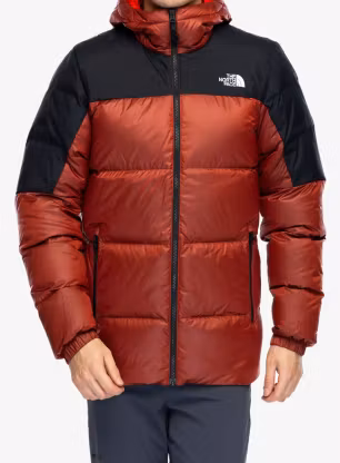 Péřová bunda The North Face Diablo Down 2.0 Hoodie - high risk red black heather
