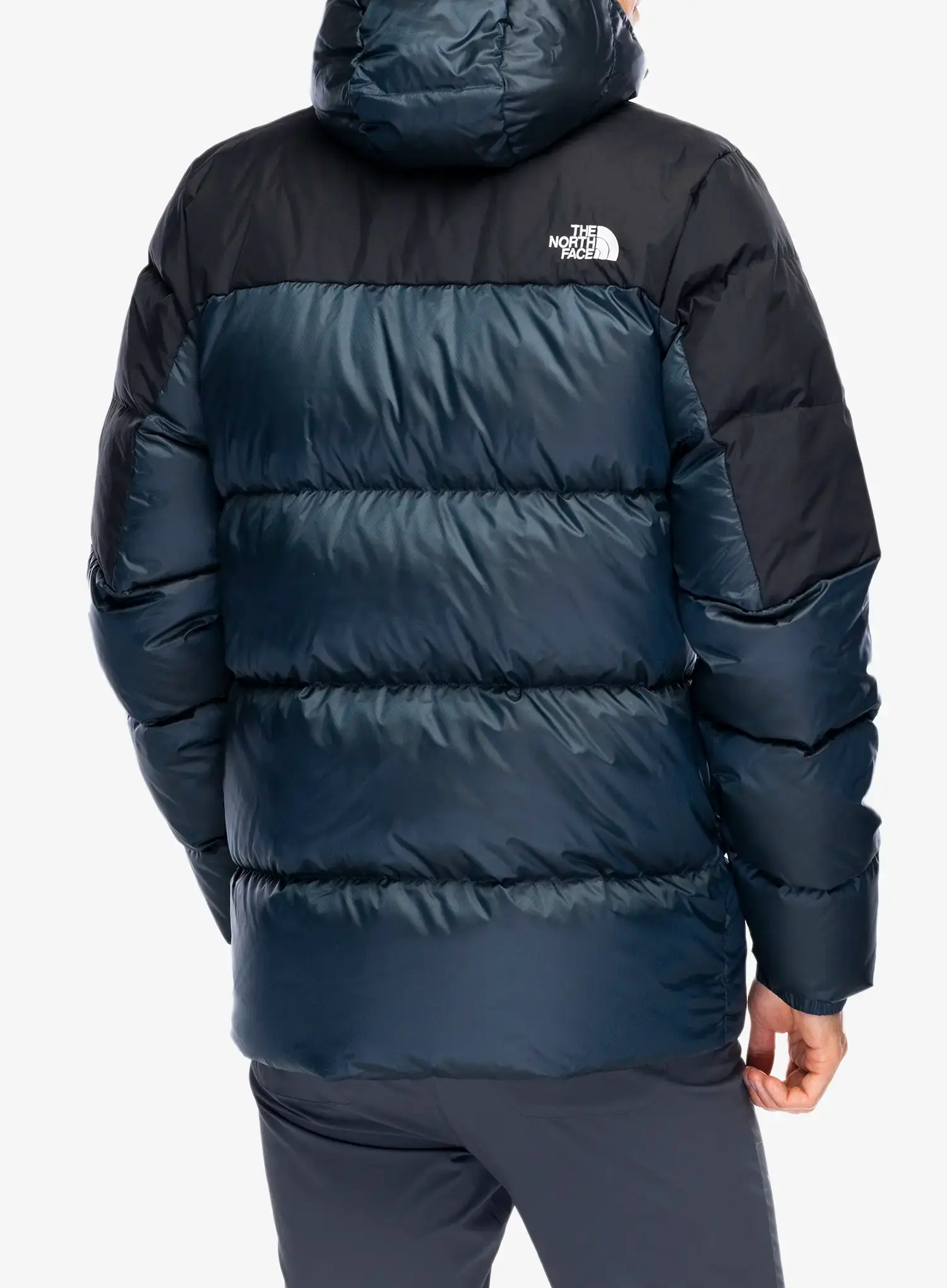 Péřová bunda The North Face Diablo Down 2.0 Hoodie - shady blue black heather