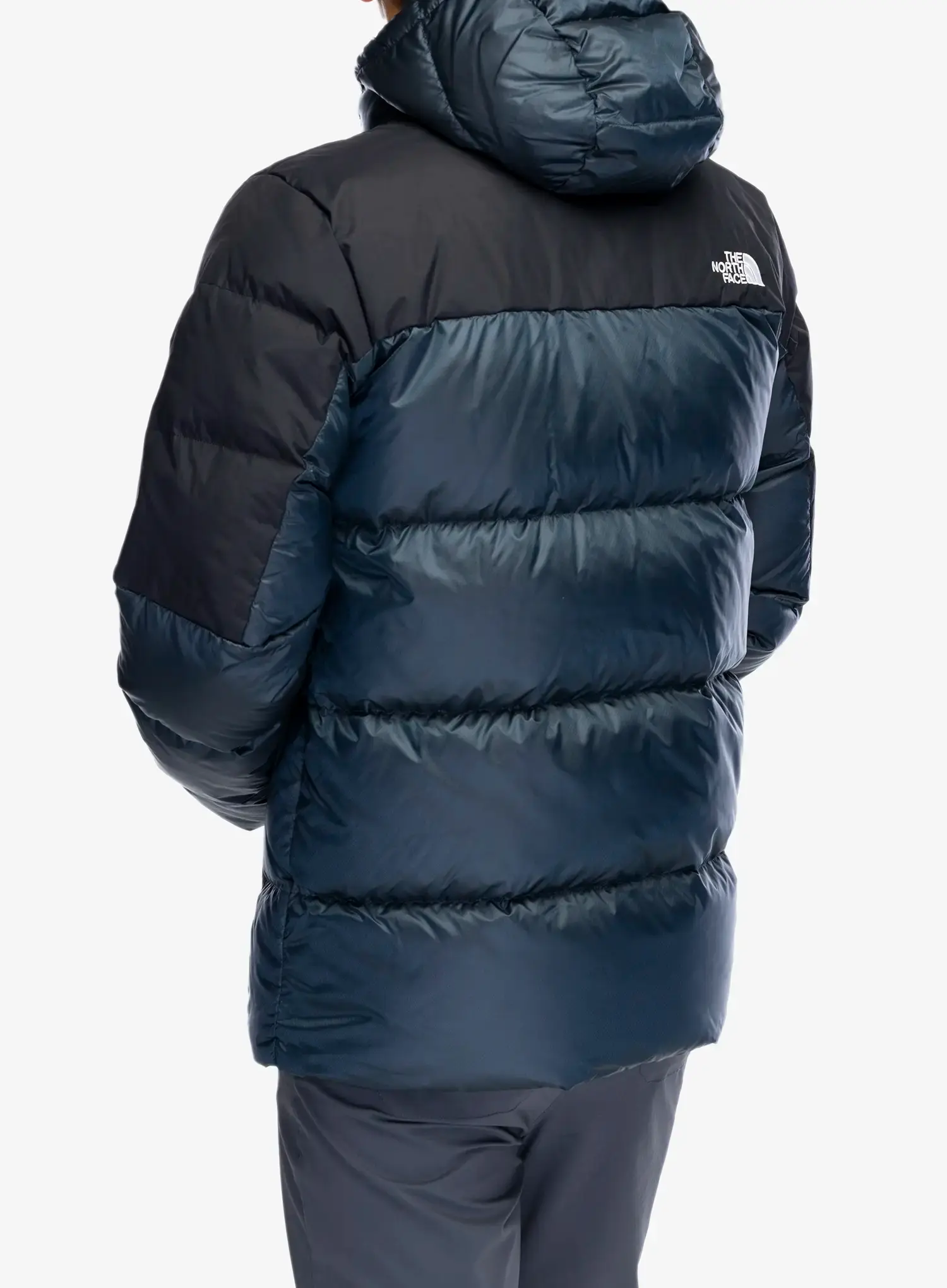 Péřová bunda The North Face Diablo Down 2.0 Hoodie - shady blue black heather