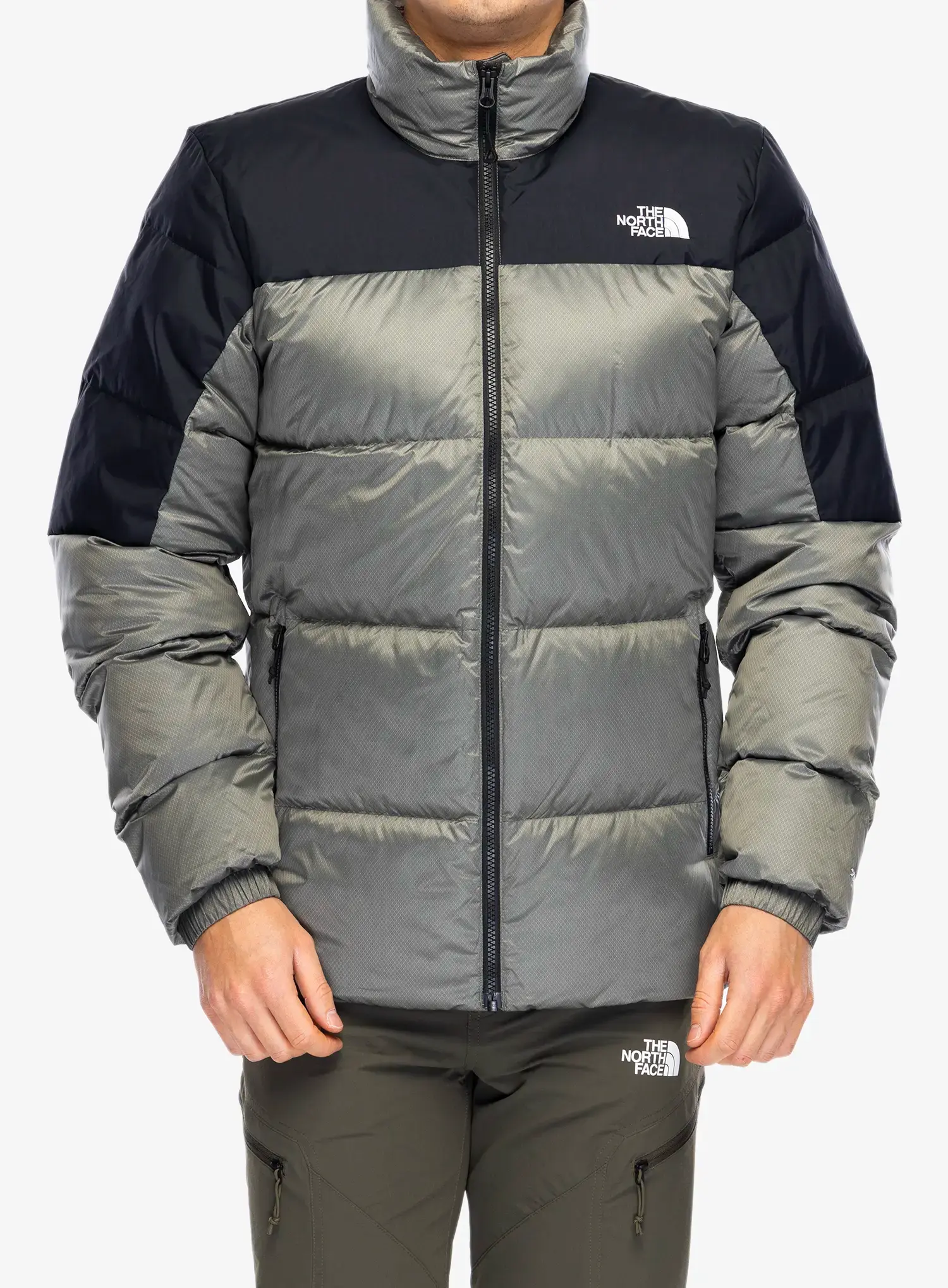 Péřová bunda The North Face Diablo Down 2.0 Jacket - clay grey black heather