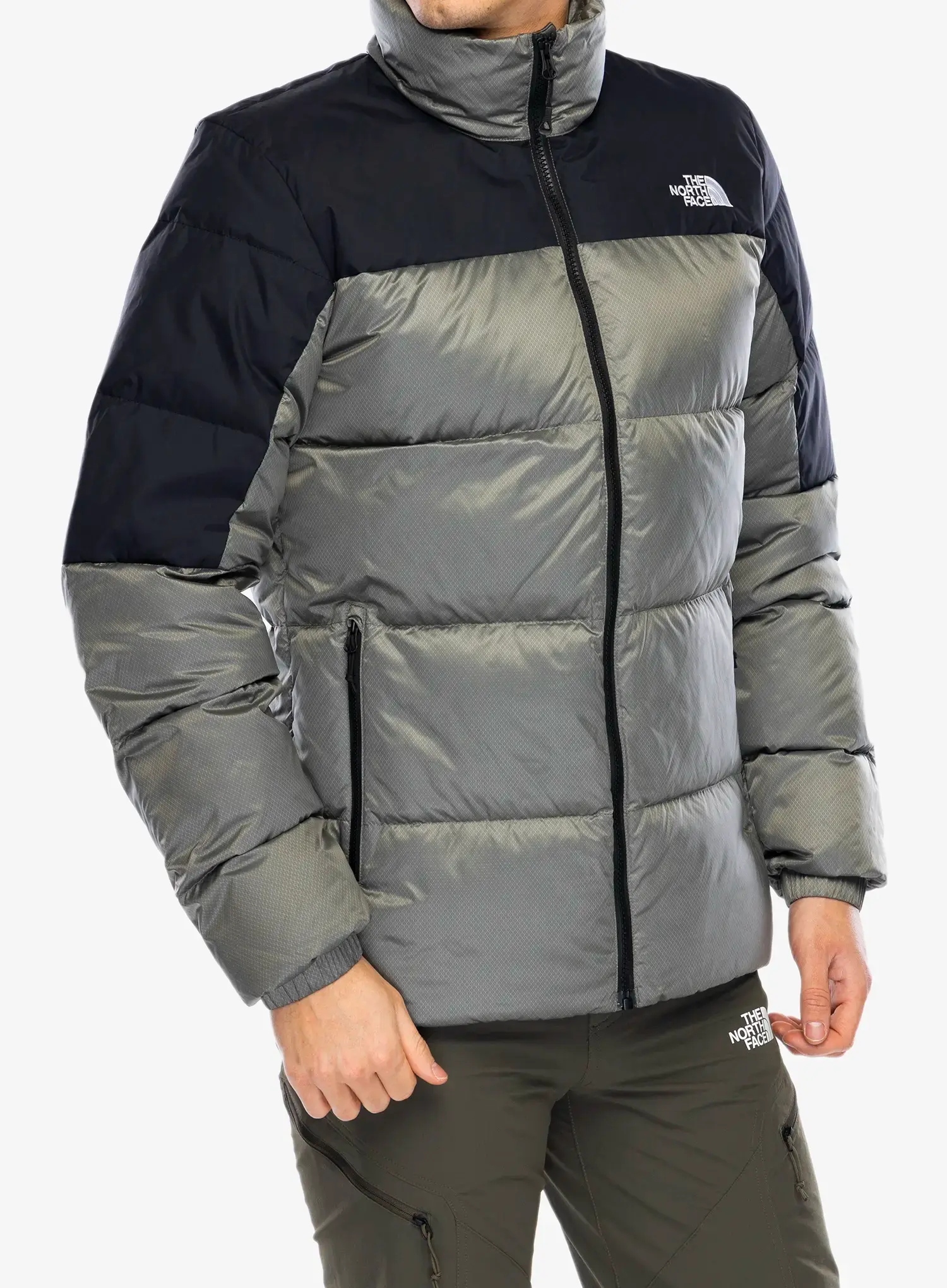 Péřová bunda The North Face Diablo Down 2.0 Jacket - clay grey black heather
