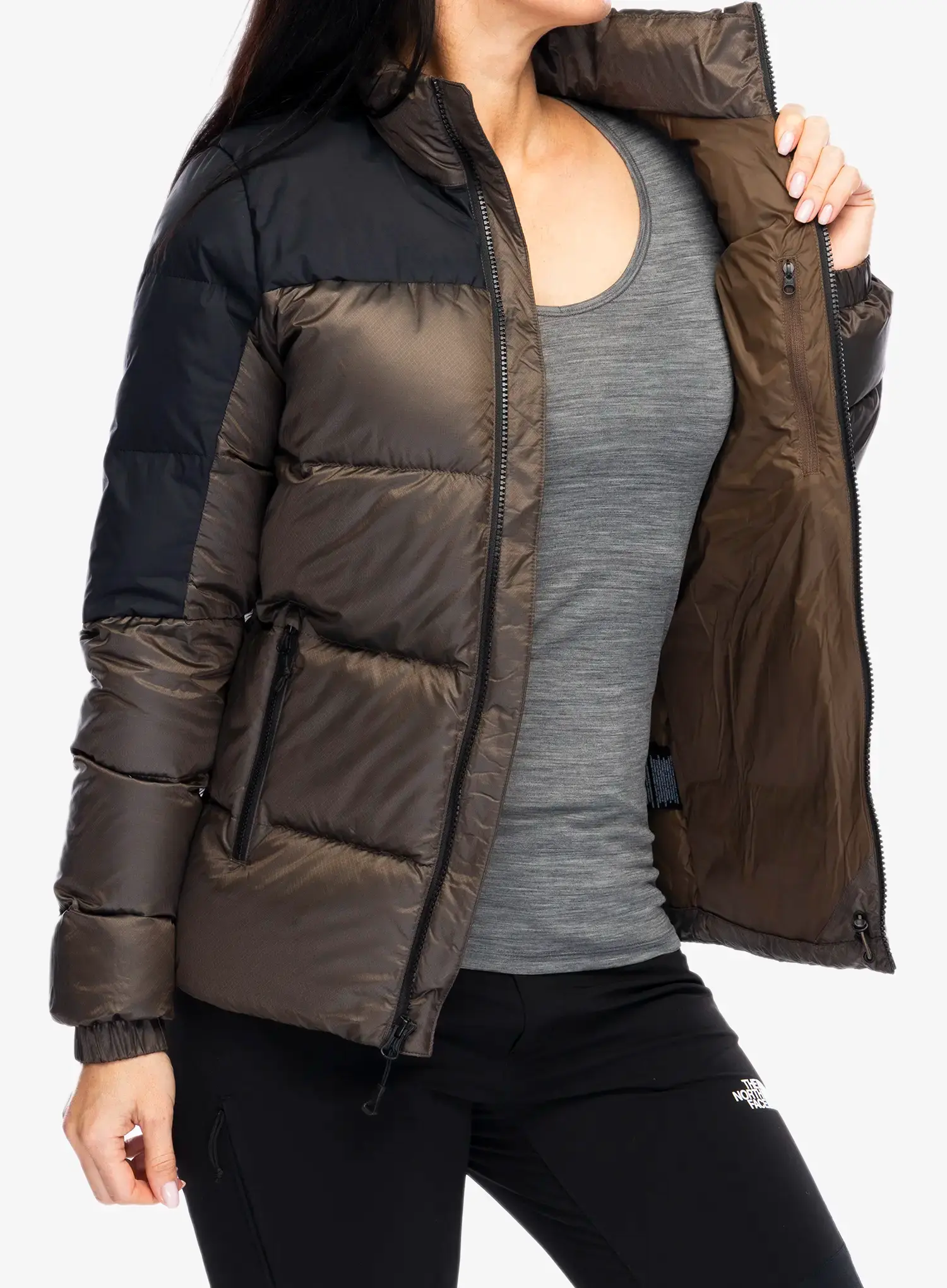 Dámská péřová bunda The North Face Diablo Down 2.0 Jacket - smokey brown black heat