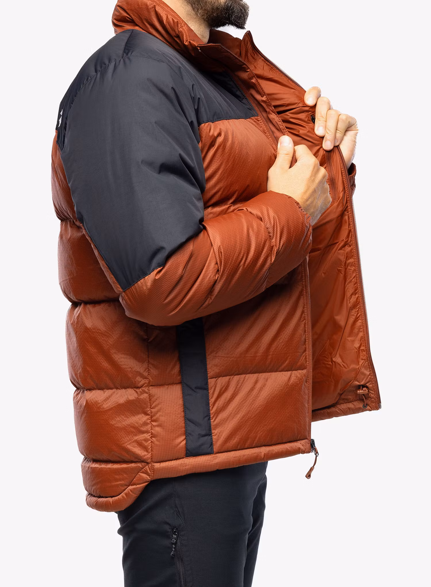 Péřová bunda The North Face Diablo Down Jacket - brown/black