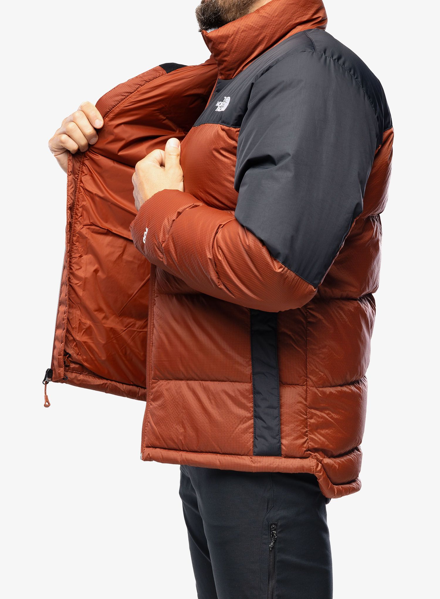 Péřová bunda The North Face Diablo Down Jacket - brown/black
