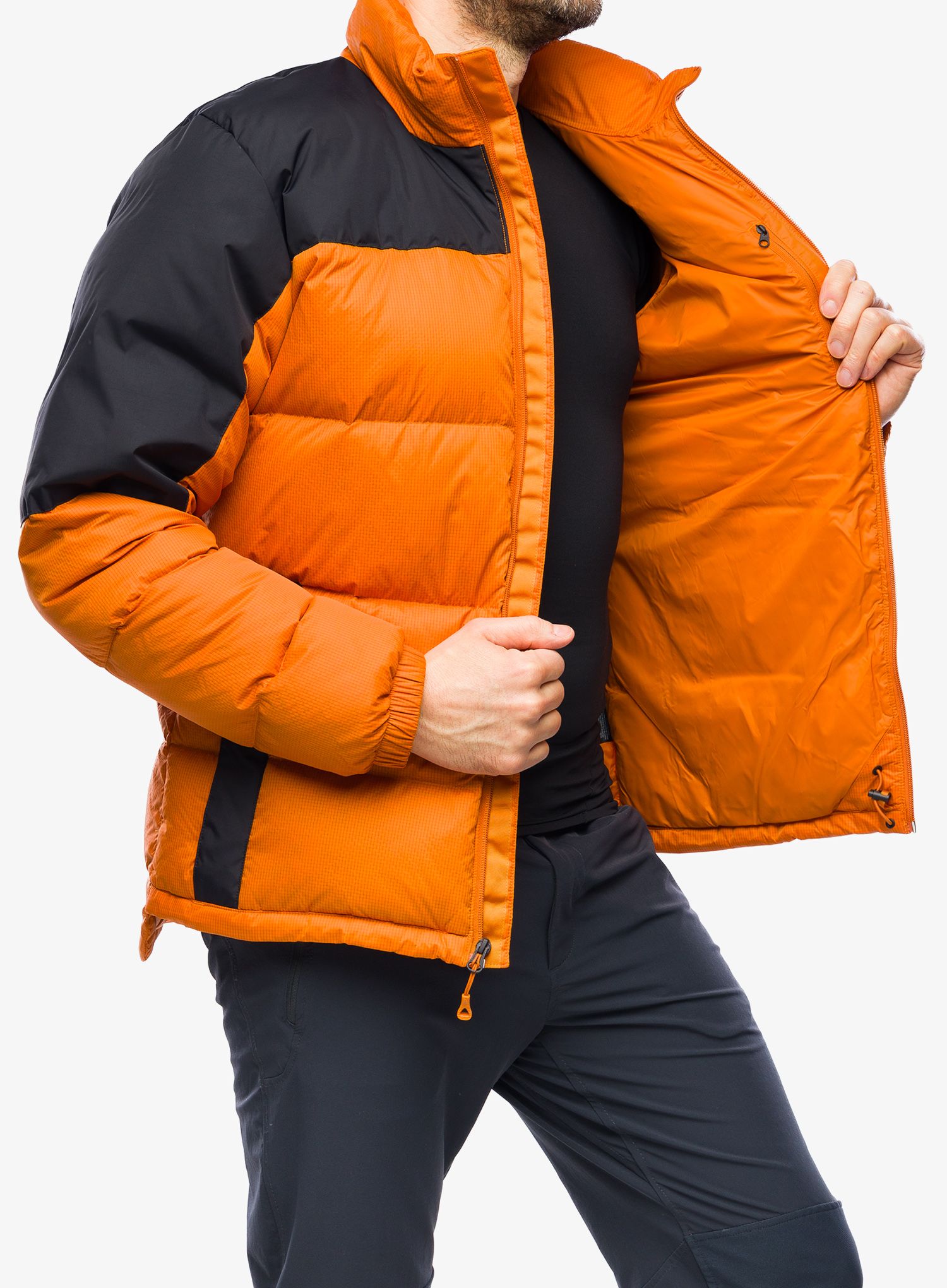 Péřová bunda The North Face Diablo Down Jacket - desert rust/tnf black