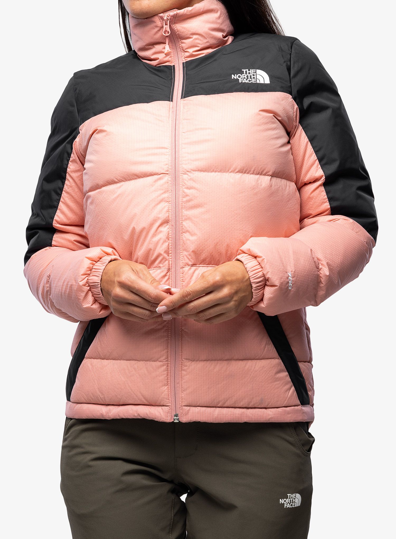 Péřová bunda dámská The North Face Diablo Down Jacket - rose/black