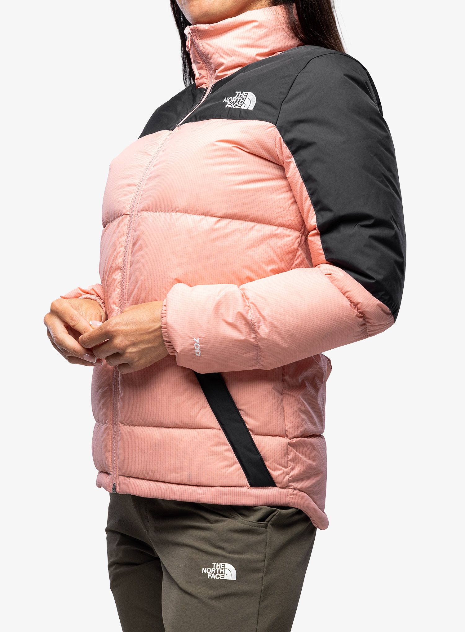 Péřová bunda dámská The North Face Diablo Down Jacket - rose/black