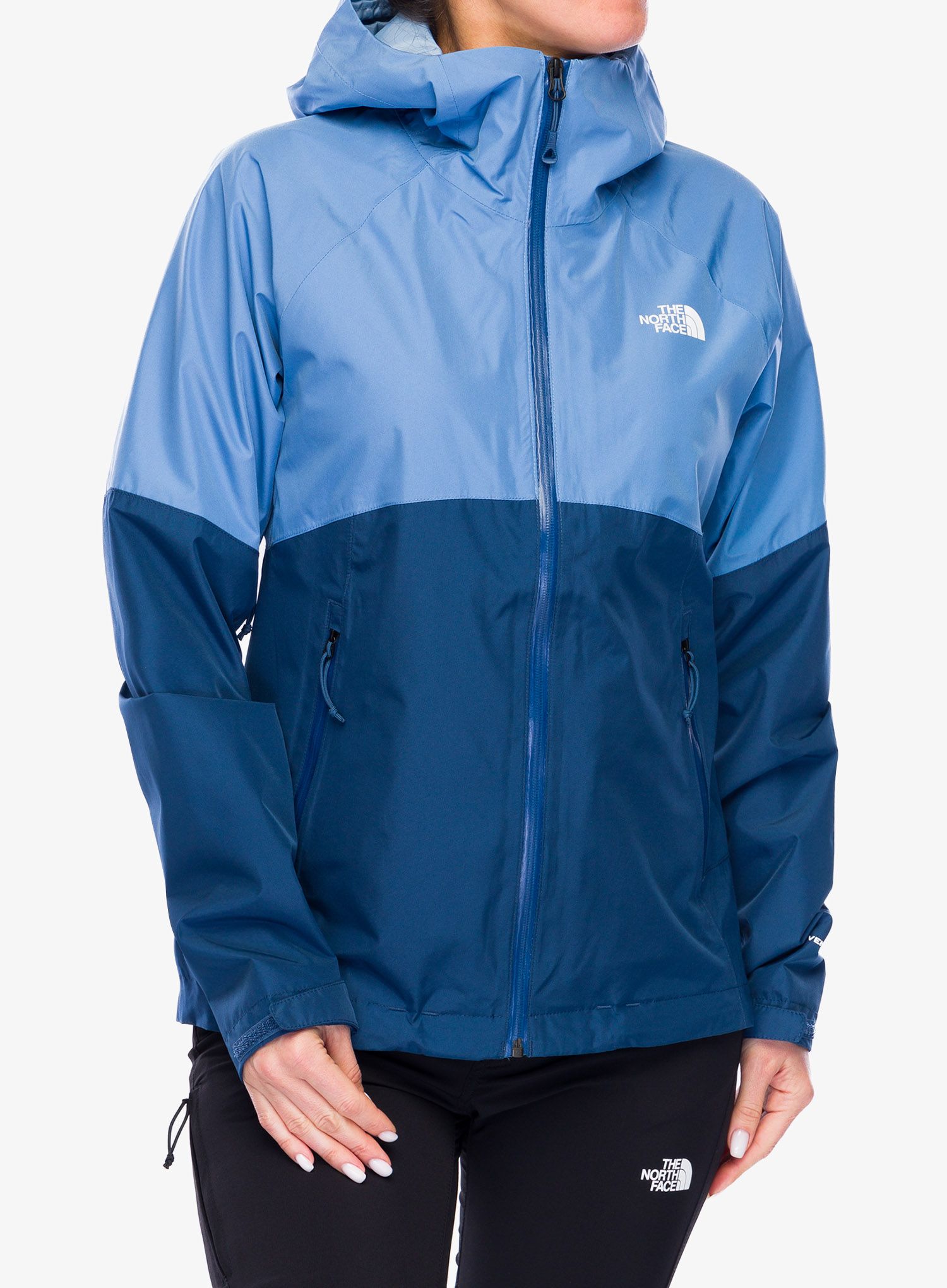 Dámská nepromokavá bunda s membránou The North Face Diablo Dynamic Zip-In Jacket - stone/blue